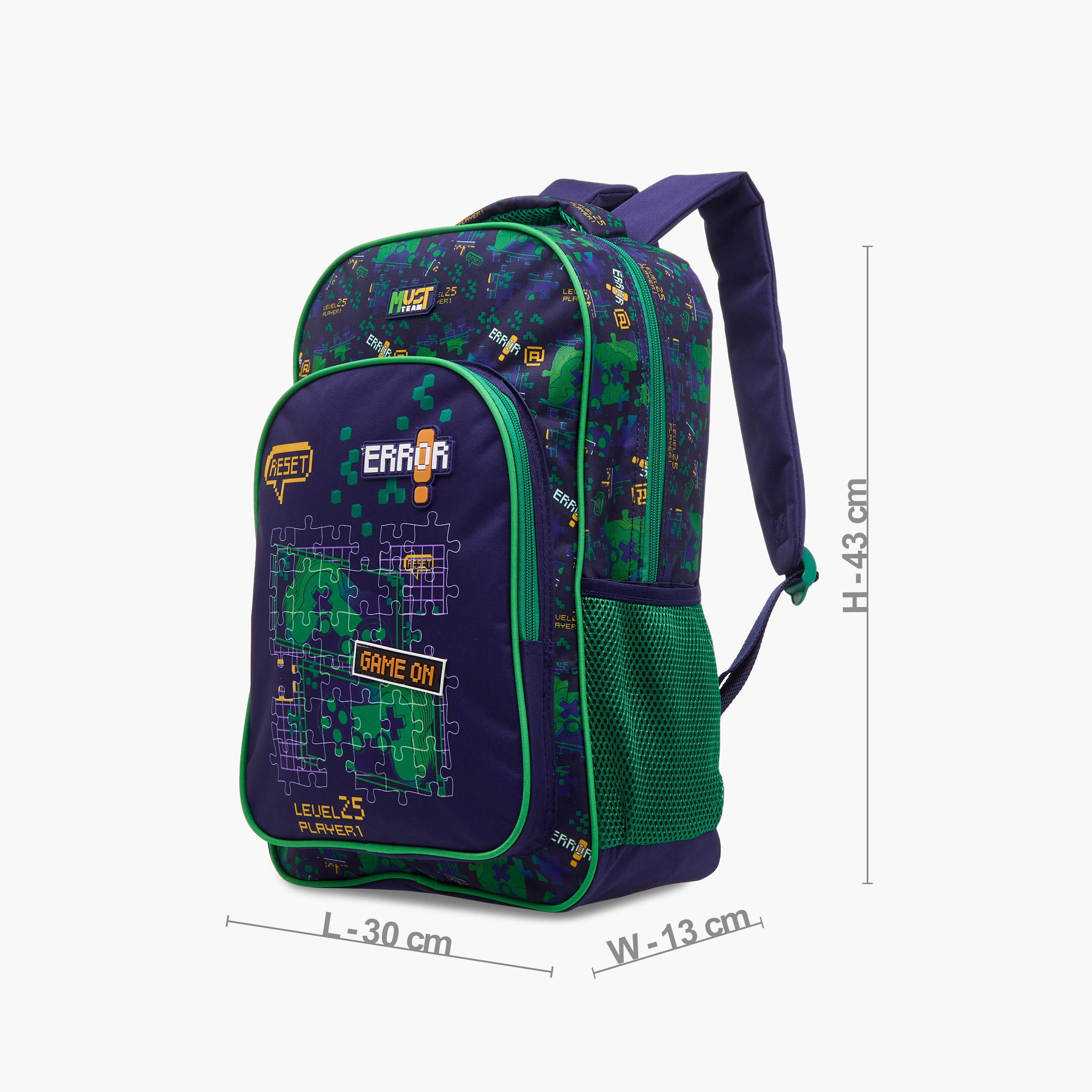 MUST 5-Piece Game Print 16-inch Backpack Set - 43x30x13 cms-school-bagsandbackpacks-sets-image-5