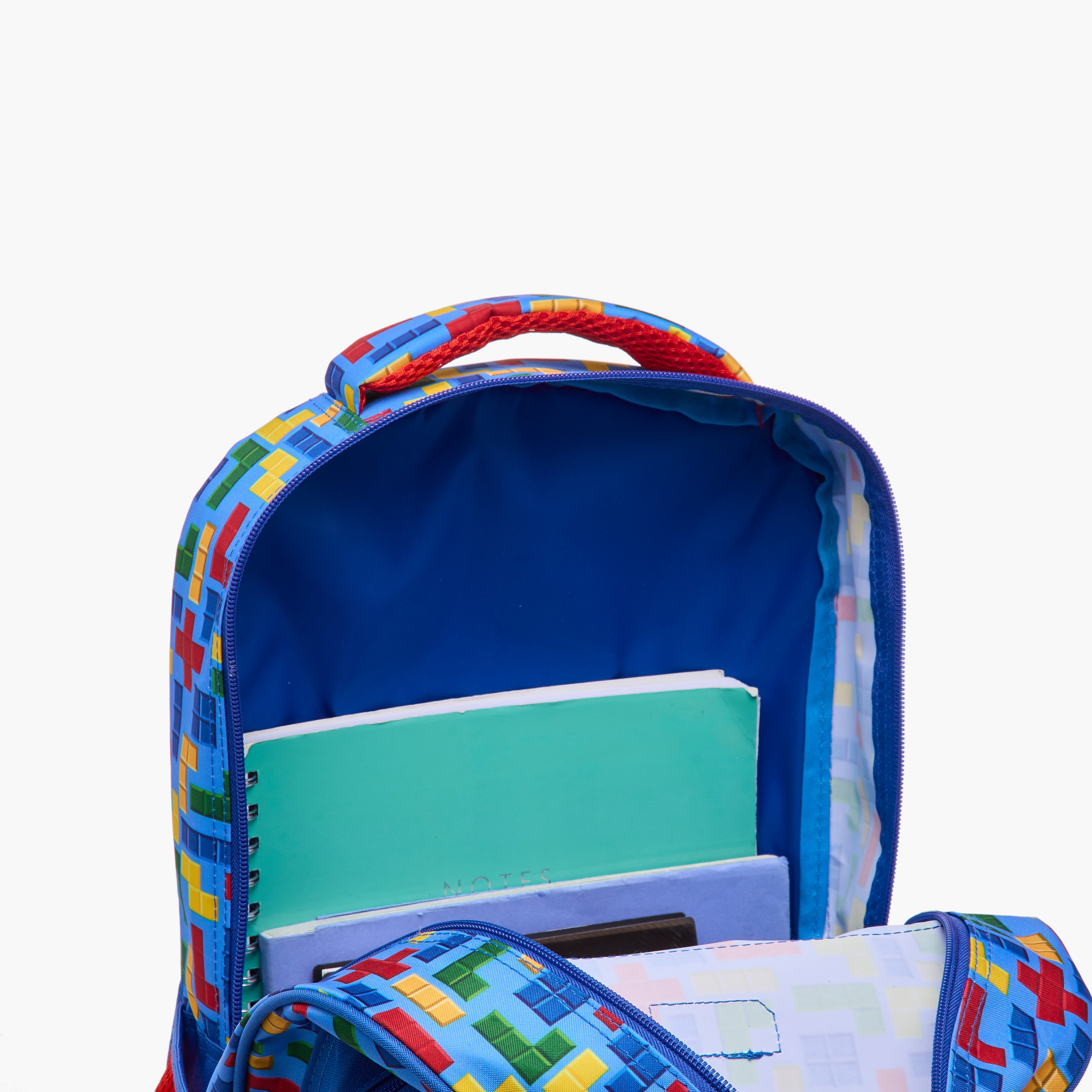 MUST 5-Piece Tetris Print 16-inch Backpack Set - 43x30x13 cms-school-bagsandbackpacks-sets-image-13