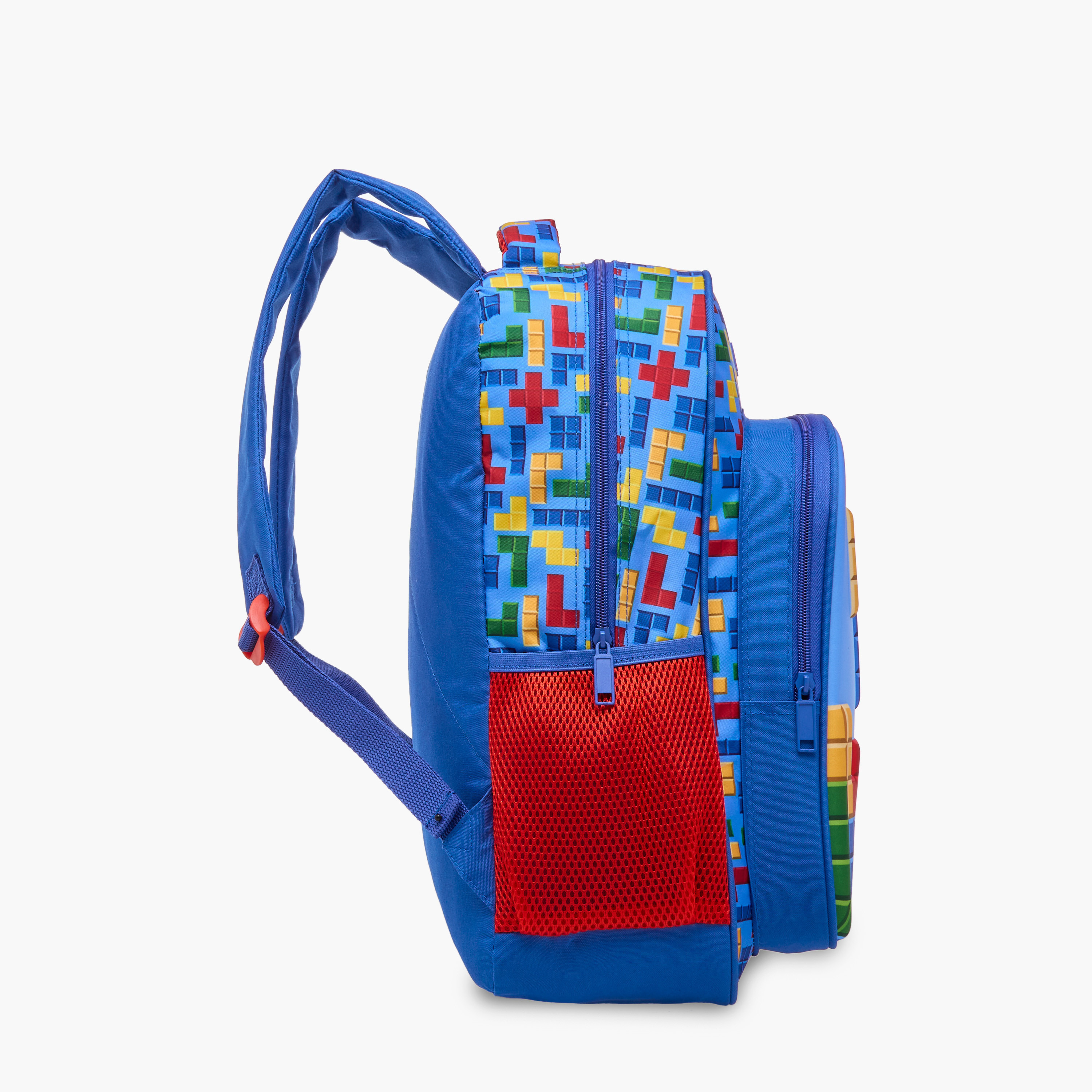 MUST 5-Piece Tetris Print 16-inch Backpack Set - 43x30x13 cms-school-bagsandbackpacks-sets-image-6