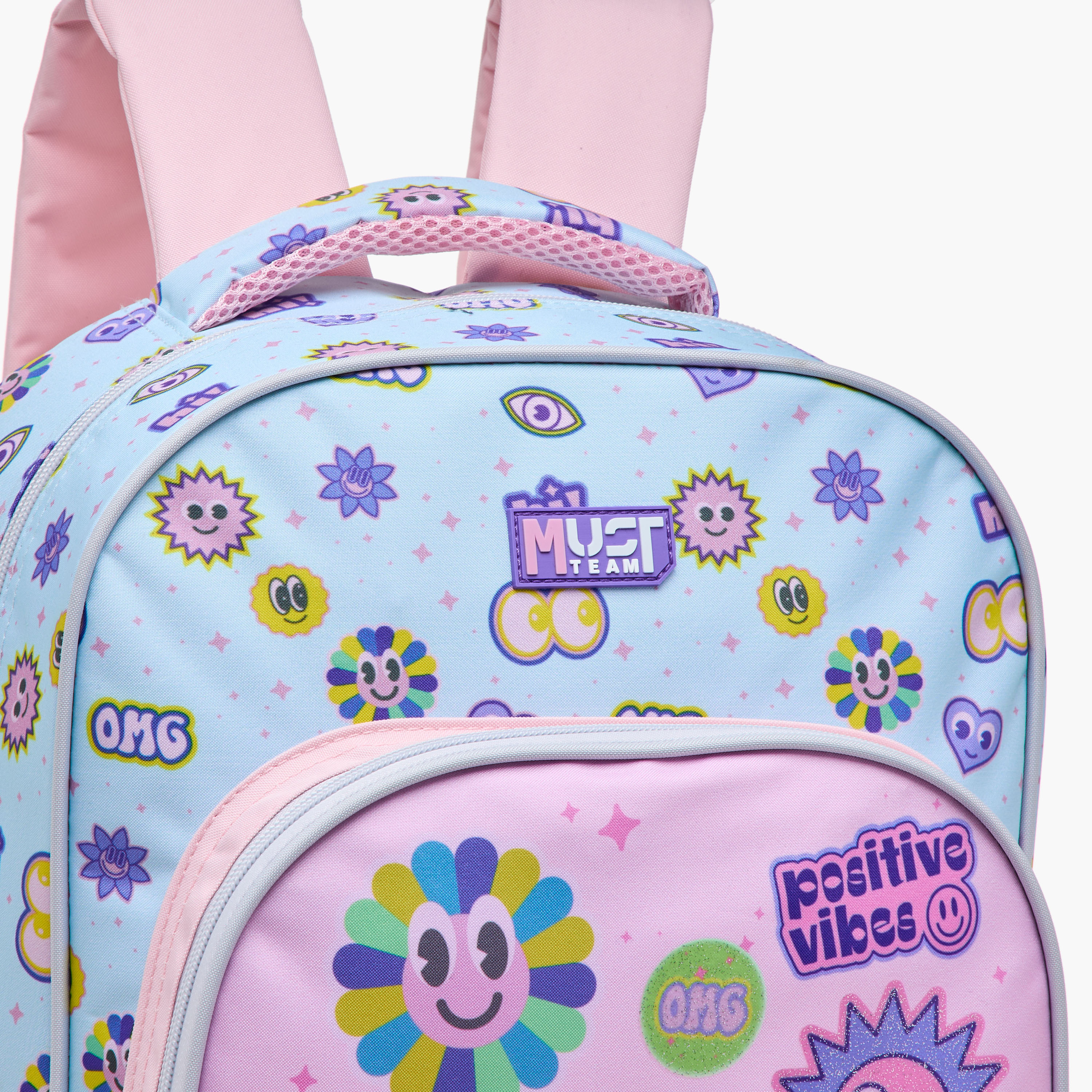مجموعة شنطة ظهر ترولي 16 بوصة 5 قطع بطبعات من موست - 43x30x13 سم-school-bagsandbackpacks-trolleybags-image-9