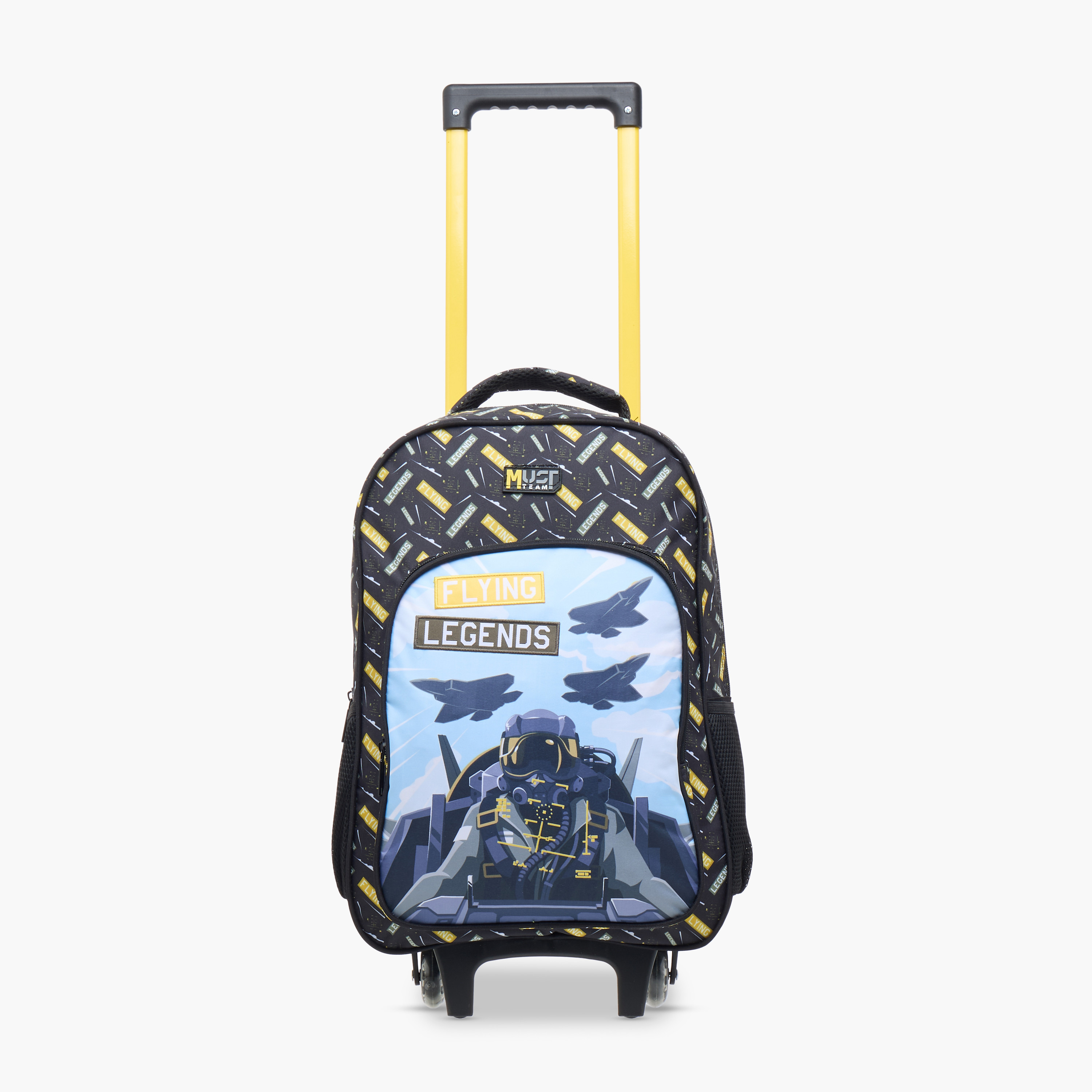 MUST 5-Piece Flying Legends Print 16-inch Trolley Backpack Set - 43x30x13 cms-school-bagsandbackpacks-trolleybags-image-10