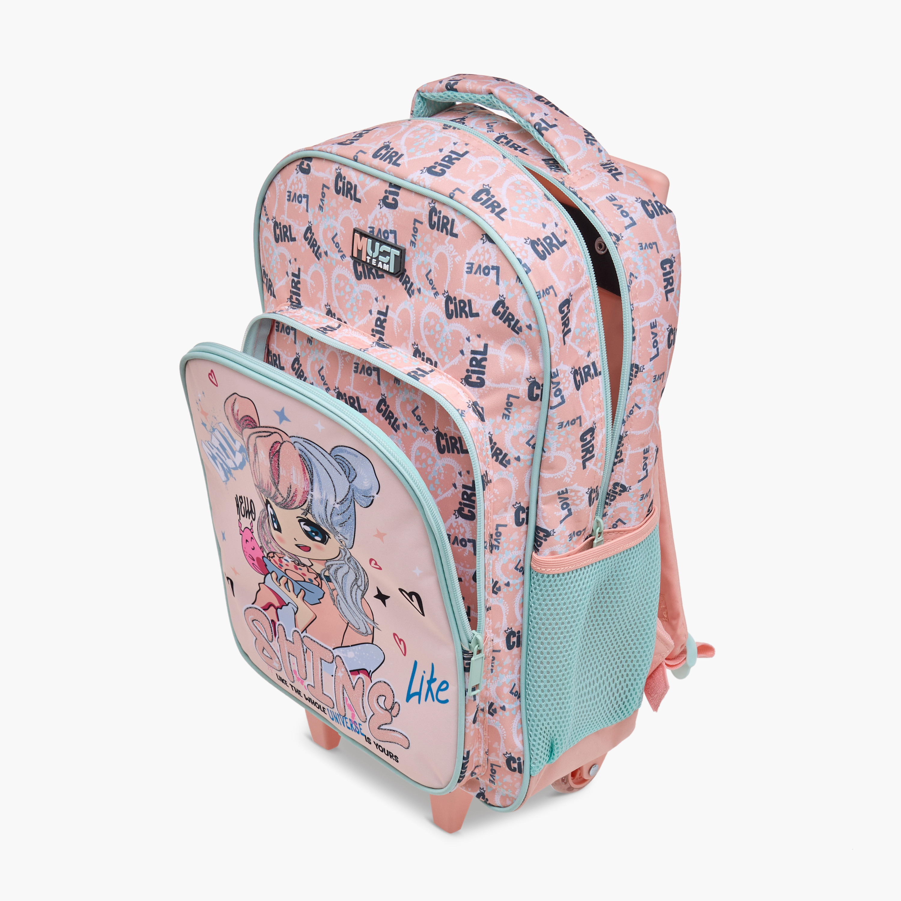 MUST Printed 5-Piece School Trolley Bag Set for Girls 5-8 Years with Lunch Bag and Pencil Pouch -school-bagsandbackpacks-trolleybags-image-16