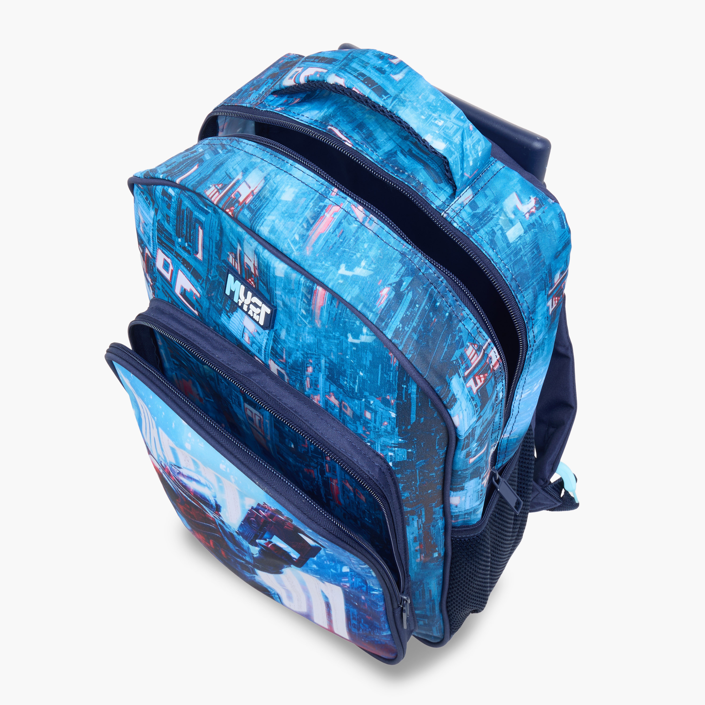 MUST 3-Piece Game Print 16-inch Trolley Backpack Set - 43x30x13 cms-school-bagsandbackpacks-trolleybags-image-17