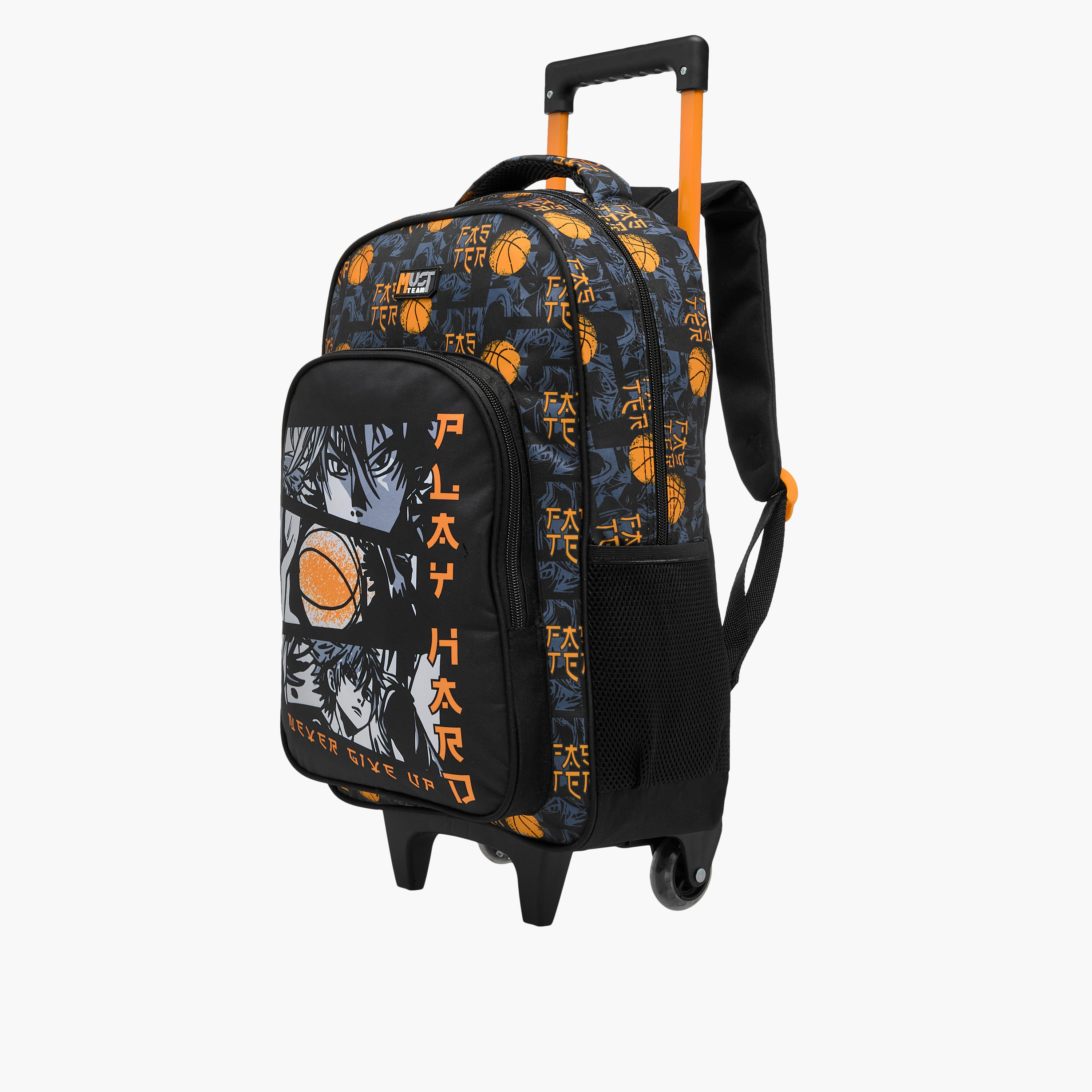 MUST Printed 3-Piece School Trolley Bag Set for Boys 5-8 Years with Lunch Bag and Pencil Pouch -promo_LS20_OMN-image-4