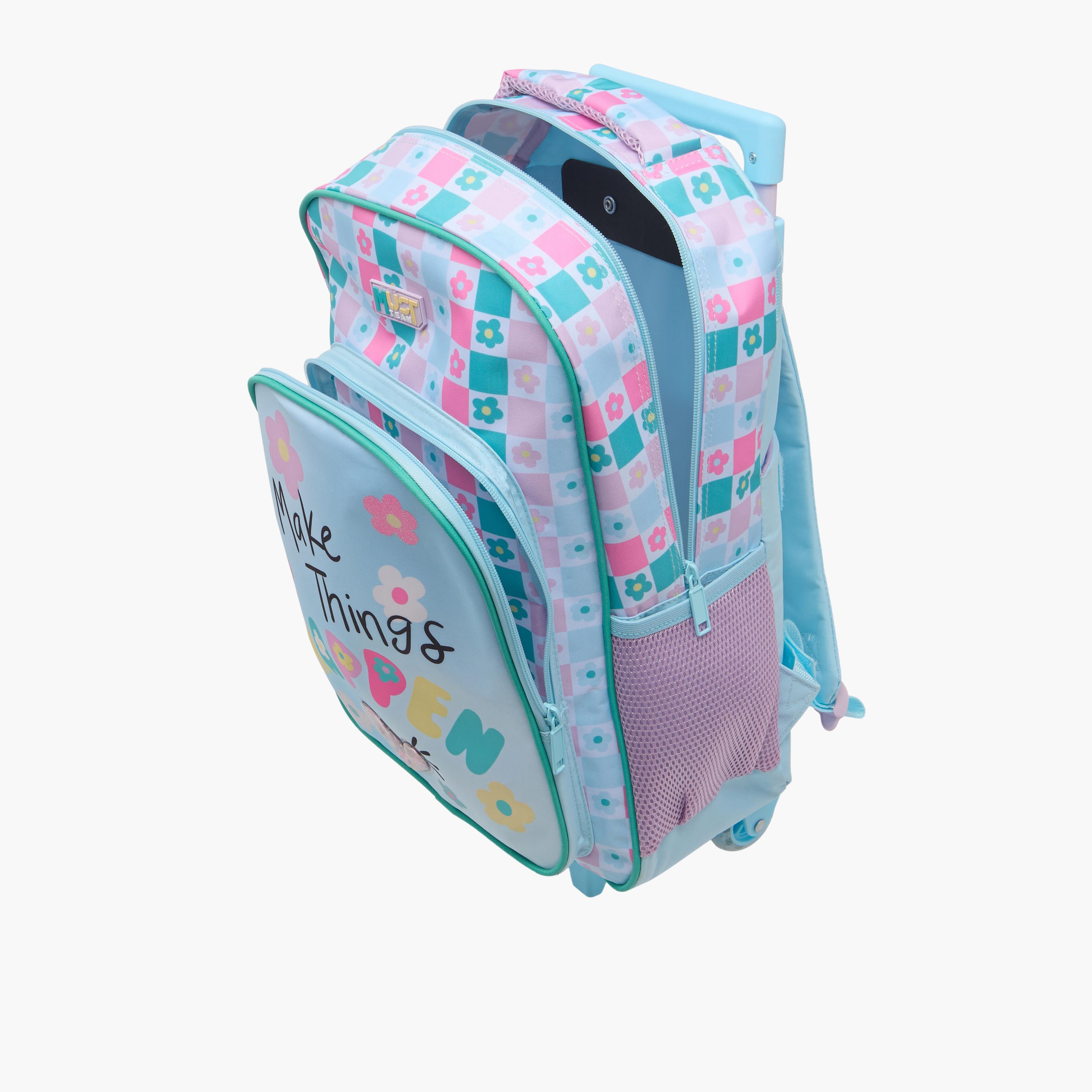 MUST Shapes 3-Piece School Trolley Bag Set for Girls 5-8 Years with Lunch Bag and Pencil Pouch -promo_LS20_OMN-image-7