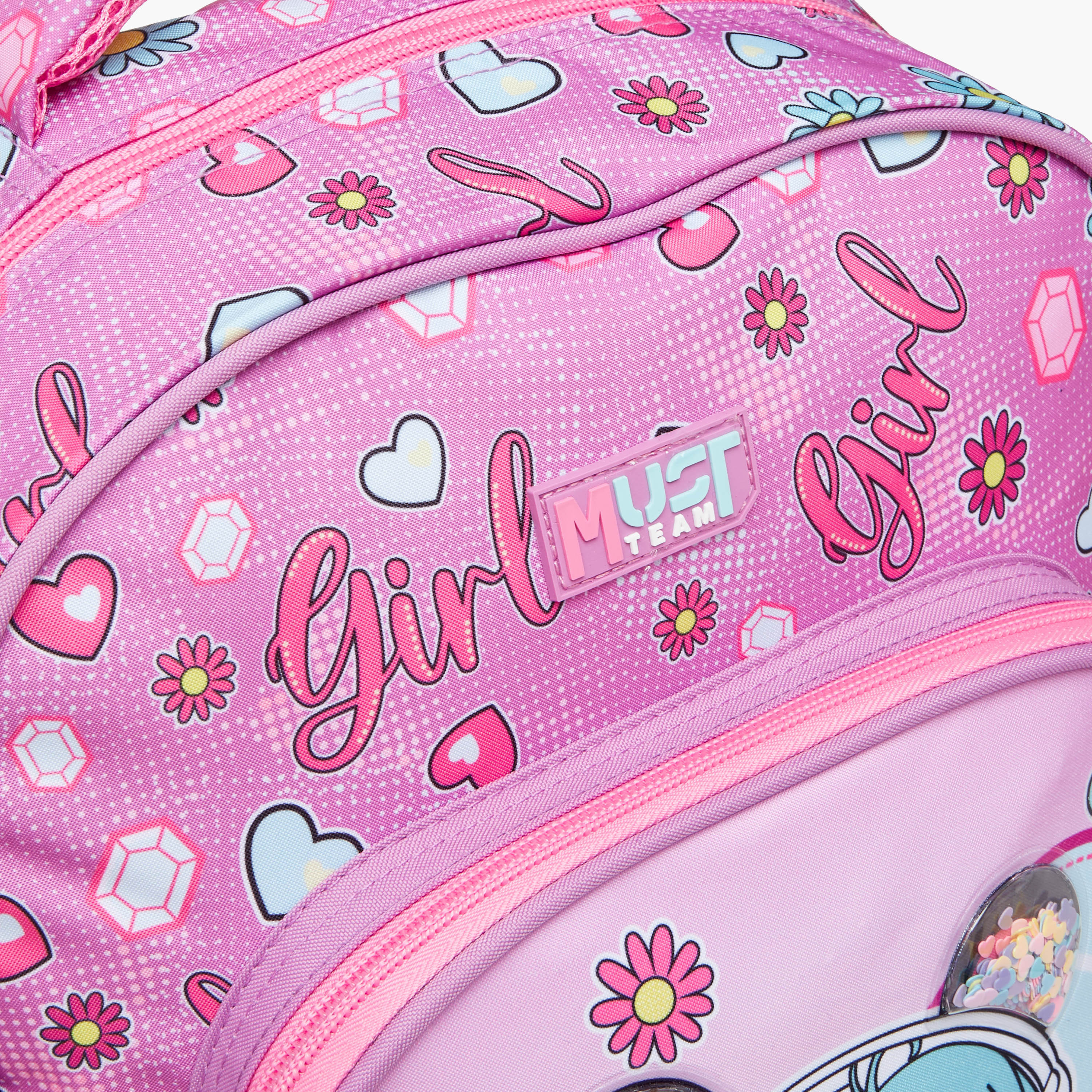 MUST Printed 3-Piece School Trolley Bag Set for Girls 5-8 Years with Lunch Bag and Pencil Pouch -school-bagsandbackpacks-trolleybags-image-8