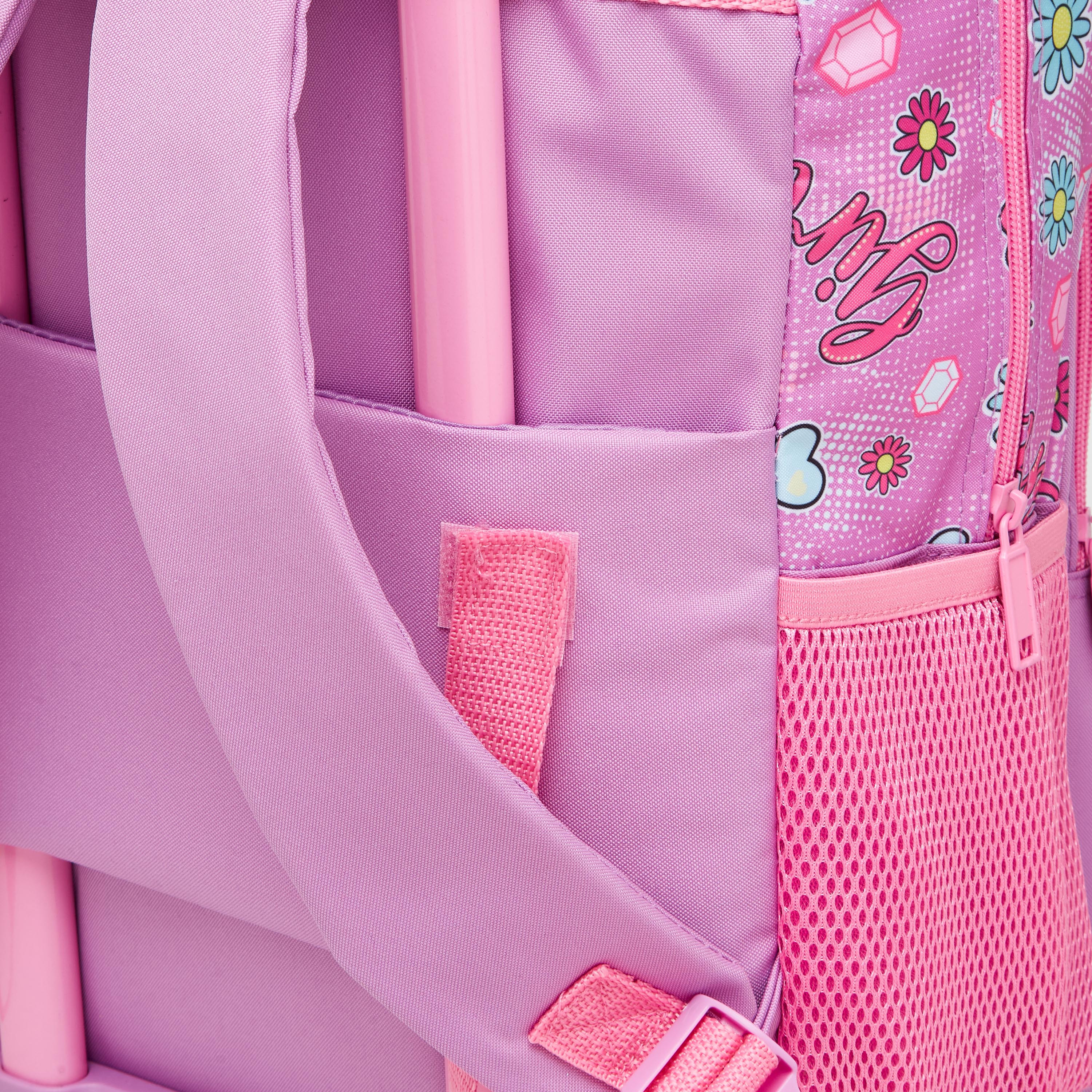 MUST Printed 3-Piece School Trolley Bag Set for Girls 5-8 Years with Lunch Bag and Pencil Pouch -school-bagsandbackpacks-trolleybags-image-9