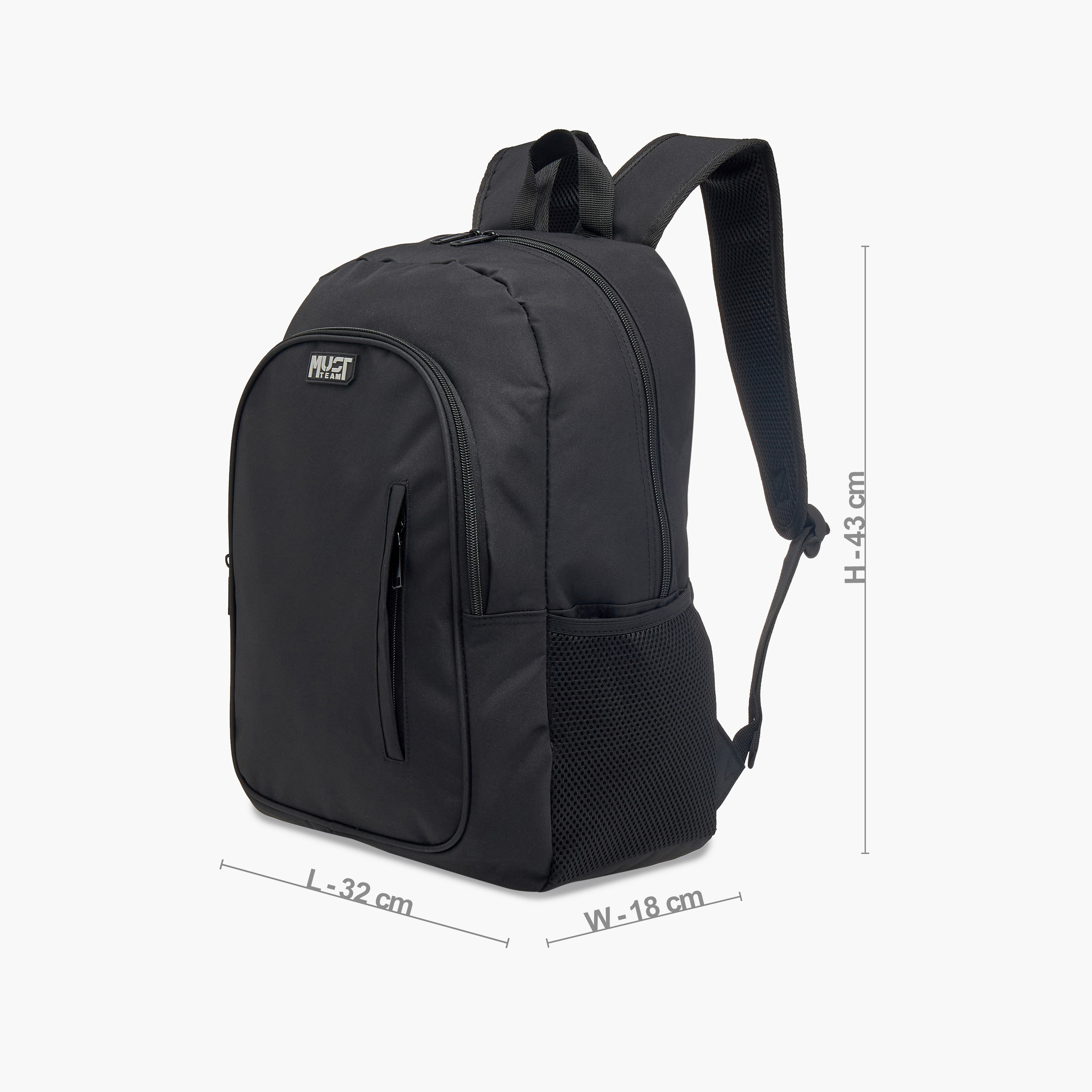 MUST Logo Applique Backpack with Lunch Bag and Pencil Pouch Set - 32x18x43 cms-school-bagsandbackpacks-sets-image-5