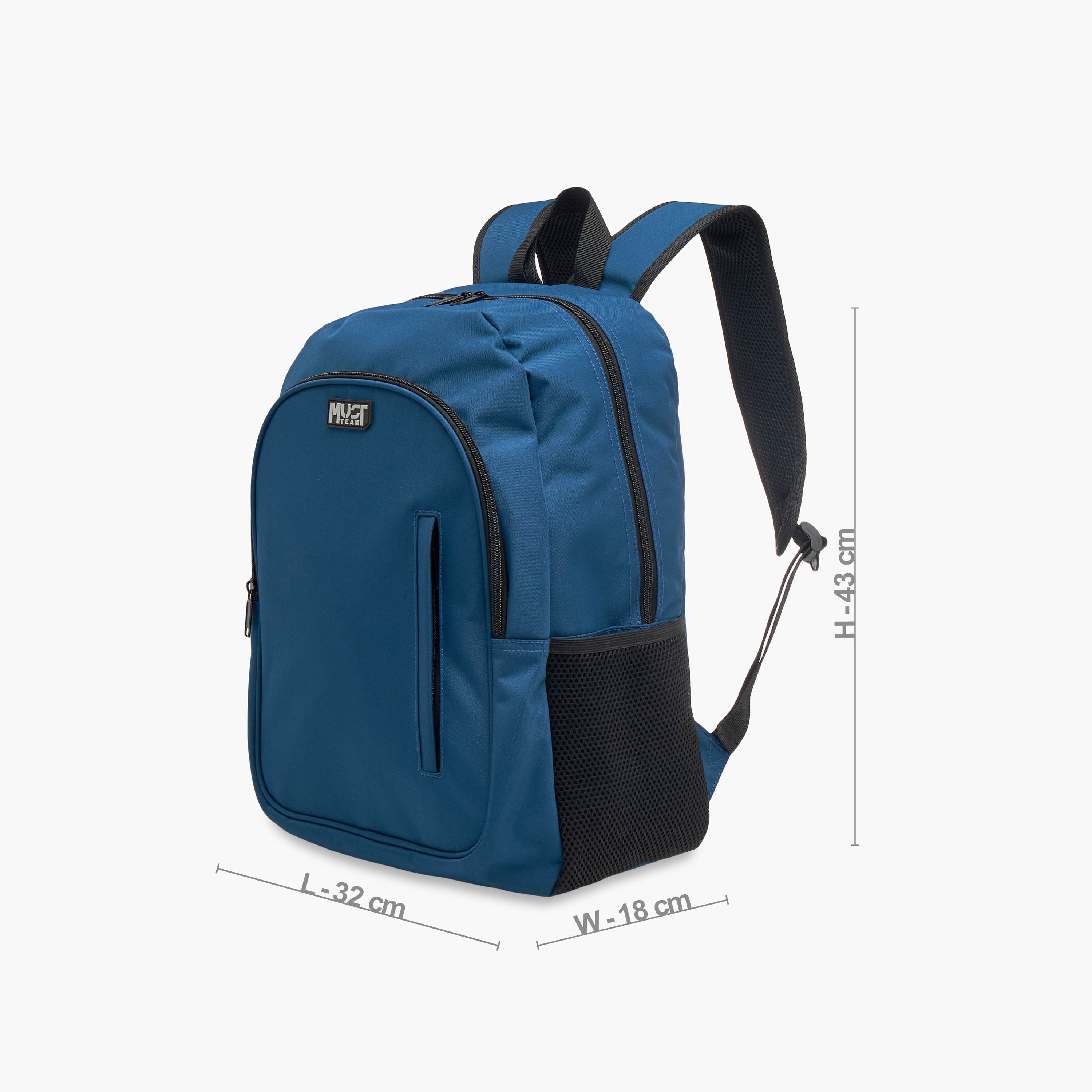 MUST 3-Piece Solid Backpack Set - 32x18x43 cms-school-bagsandbackpacks-backpacks-image-5