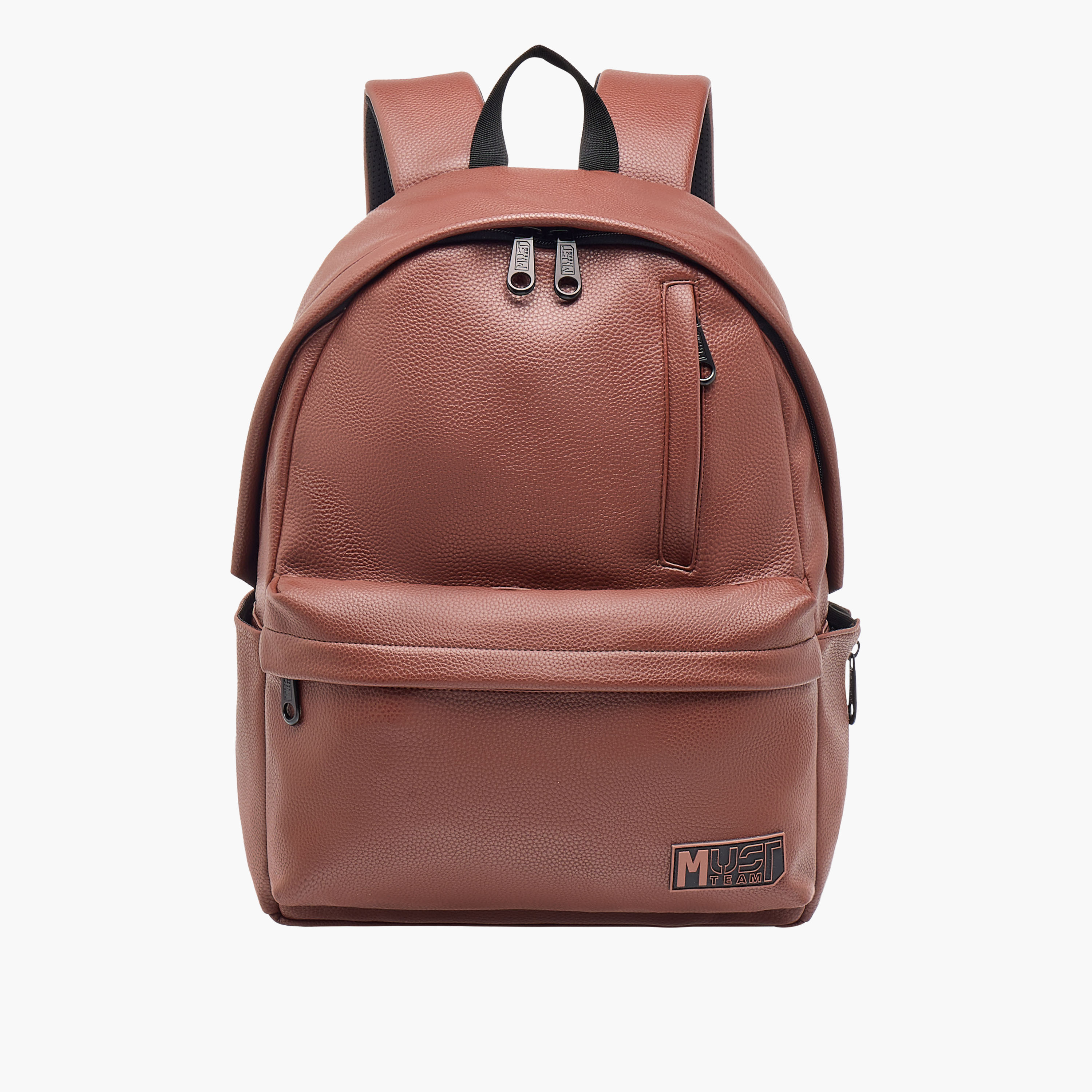 MUST Textured Backpack with Adjustable Shoulder Straps and Zip Closure - 32x17x42 cms-school-bagsandbackpacks-backpacks-image-1