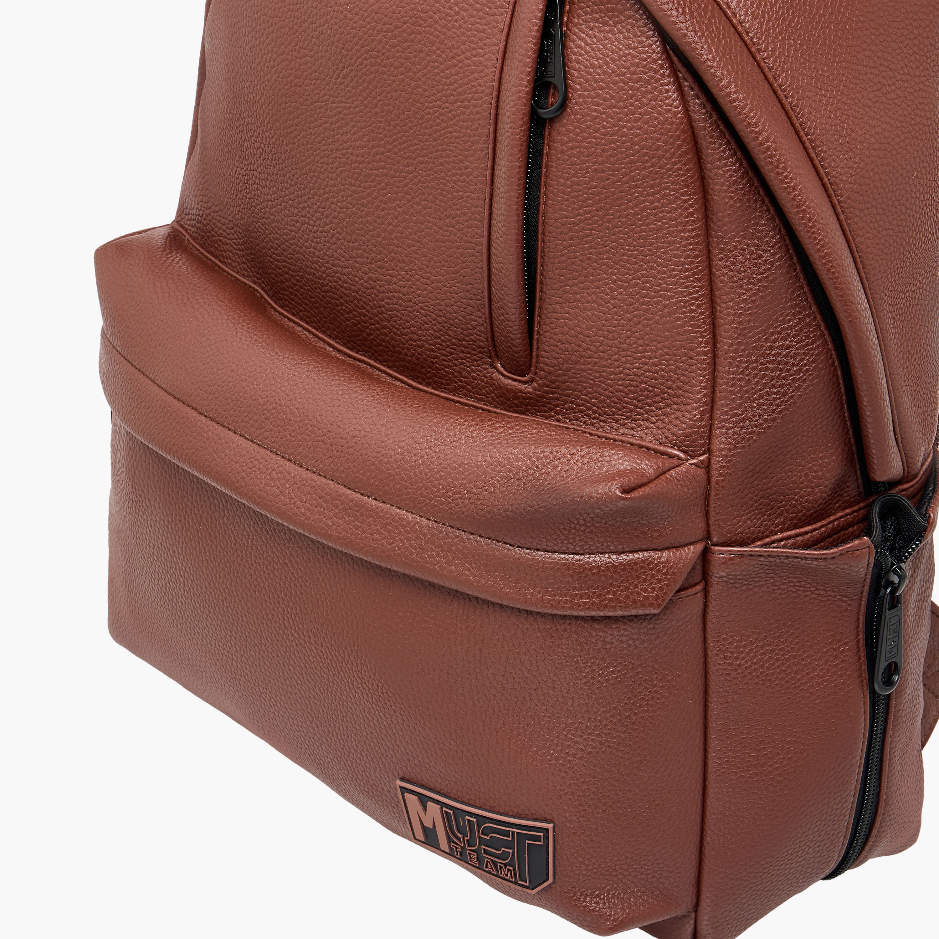 MUST Textured Backpack with Adjustable Shoulder Straps and Zip Closure - 32x17x42 cms-school-bagsandbackpacks-backpacks-image-7