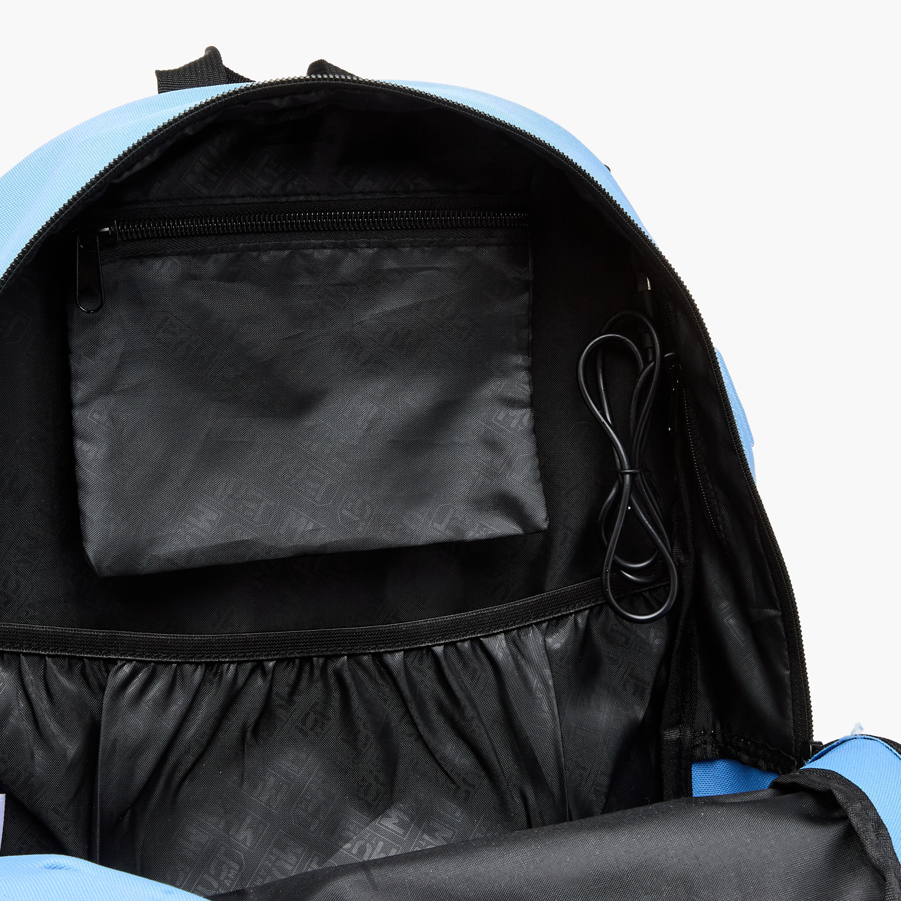 MUST Logo Applique Backpack with Zip Closure and Laptop Compartment - 32x19x42 cms-school-bagsandbackpacks-backpacks-image-12