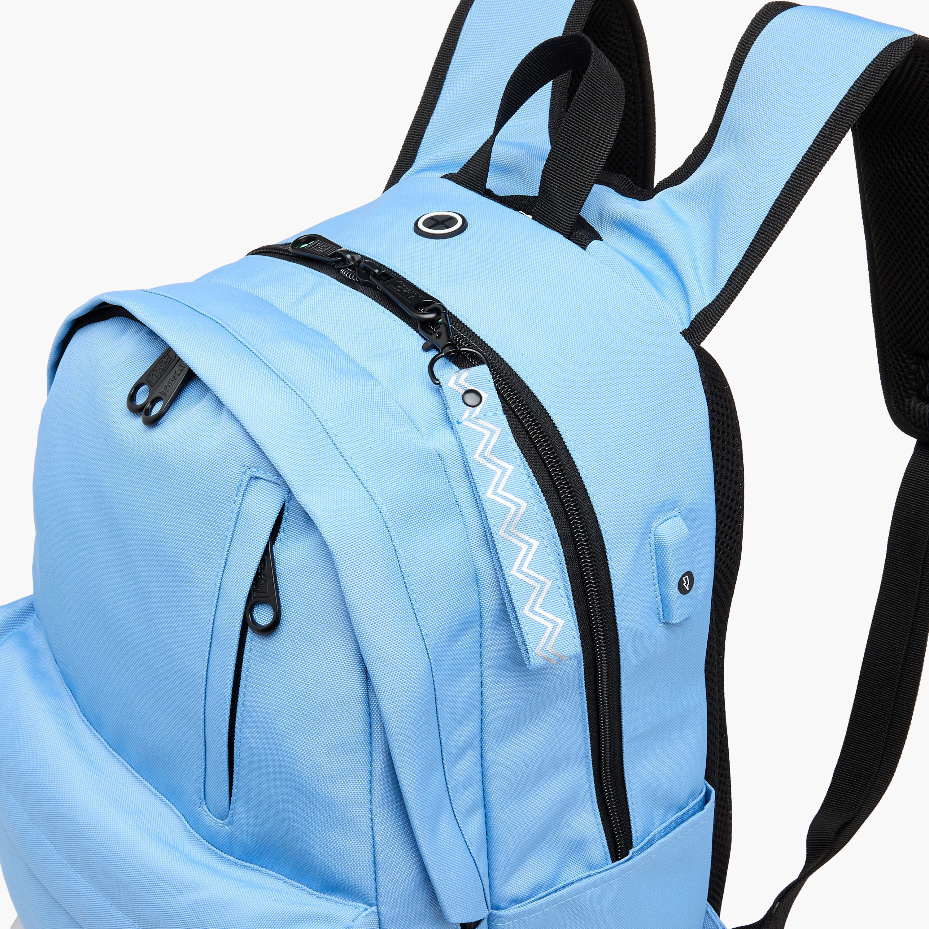MUST Logo Applique Backpack with Zip Closure and Laptop Compartment - 32x19x42 cms-school-bagsandbackpacks-backpacks-image-9