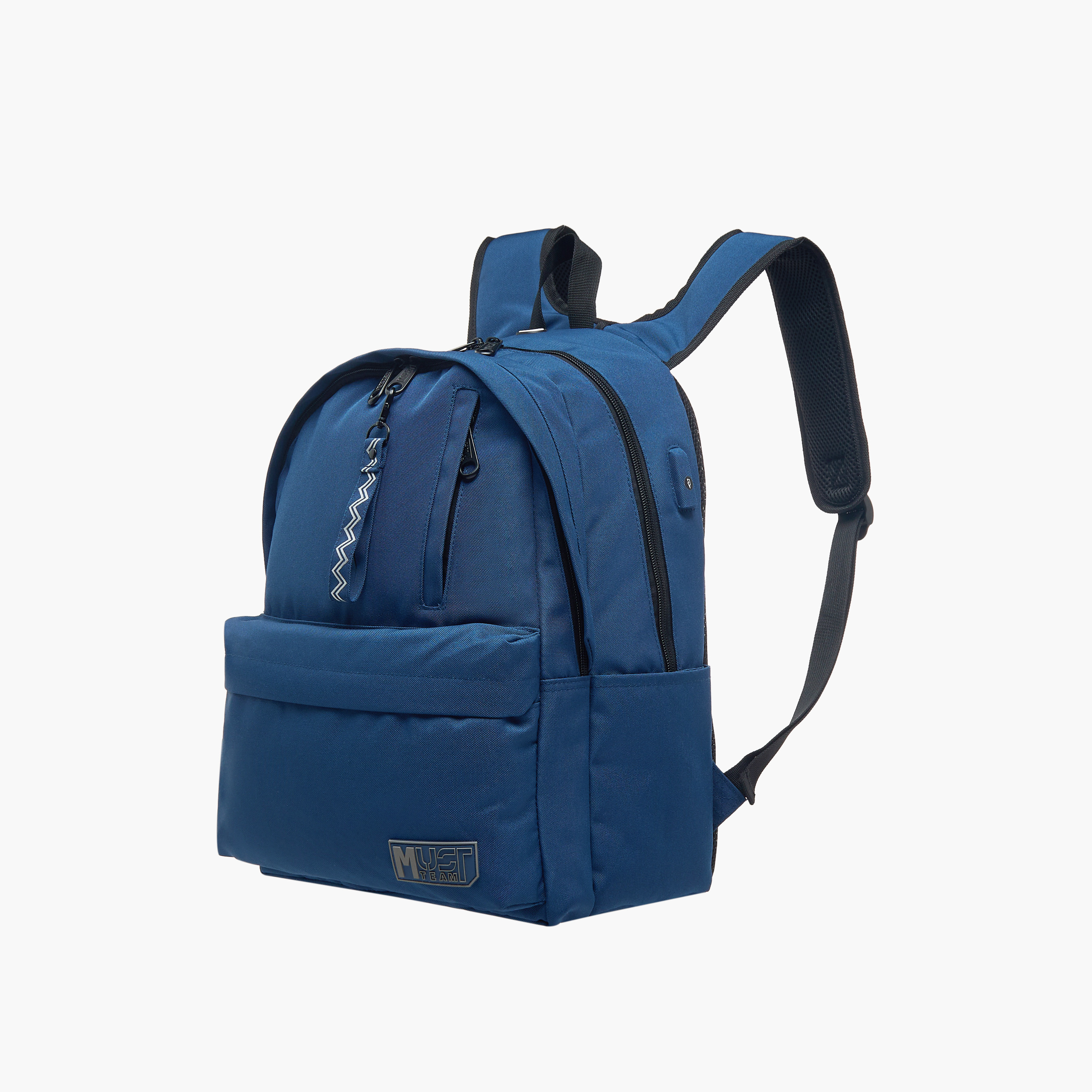 MUST Textured Backpack with Adjustable Shoulder Straps and Zip Closure - 32x19x42 cms-promo_LS20_OMN-image-4
