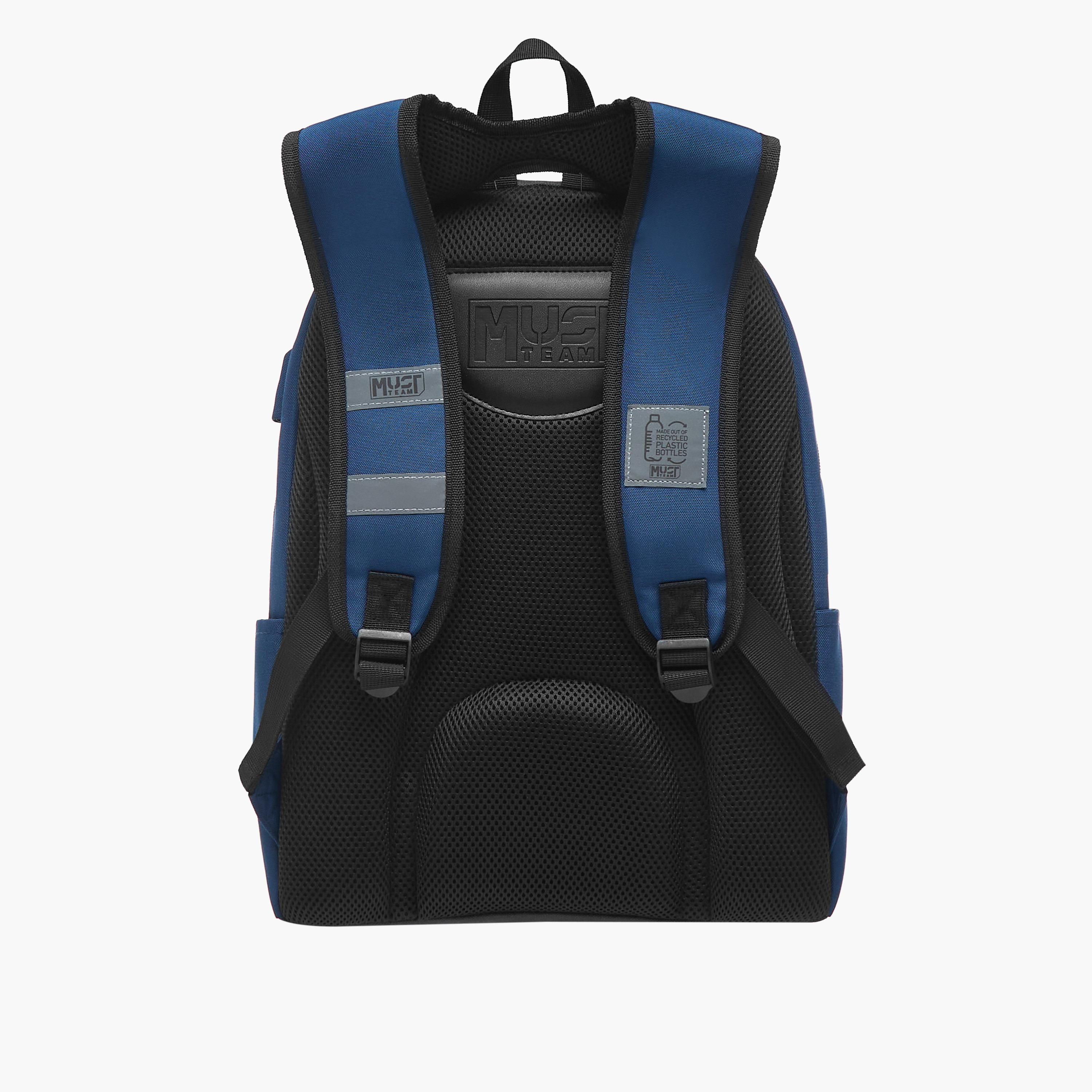 MUST Textured Backpack with Adjustable Shoulder Straps and Zip Closure - 32x19x42 cms-promo_LS20_OMN-image-6