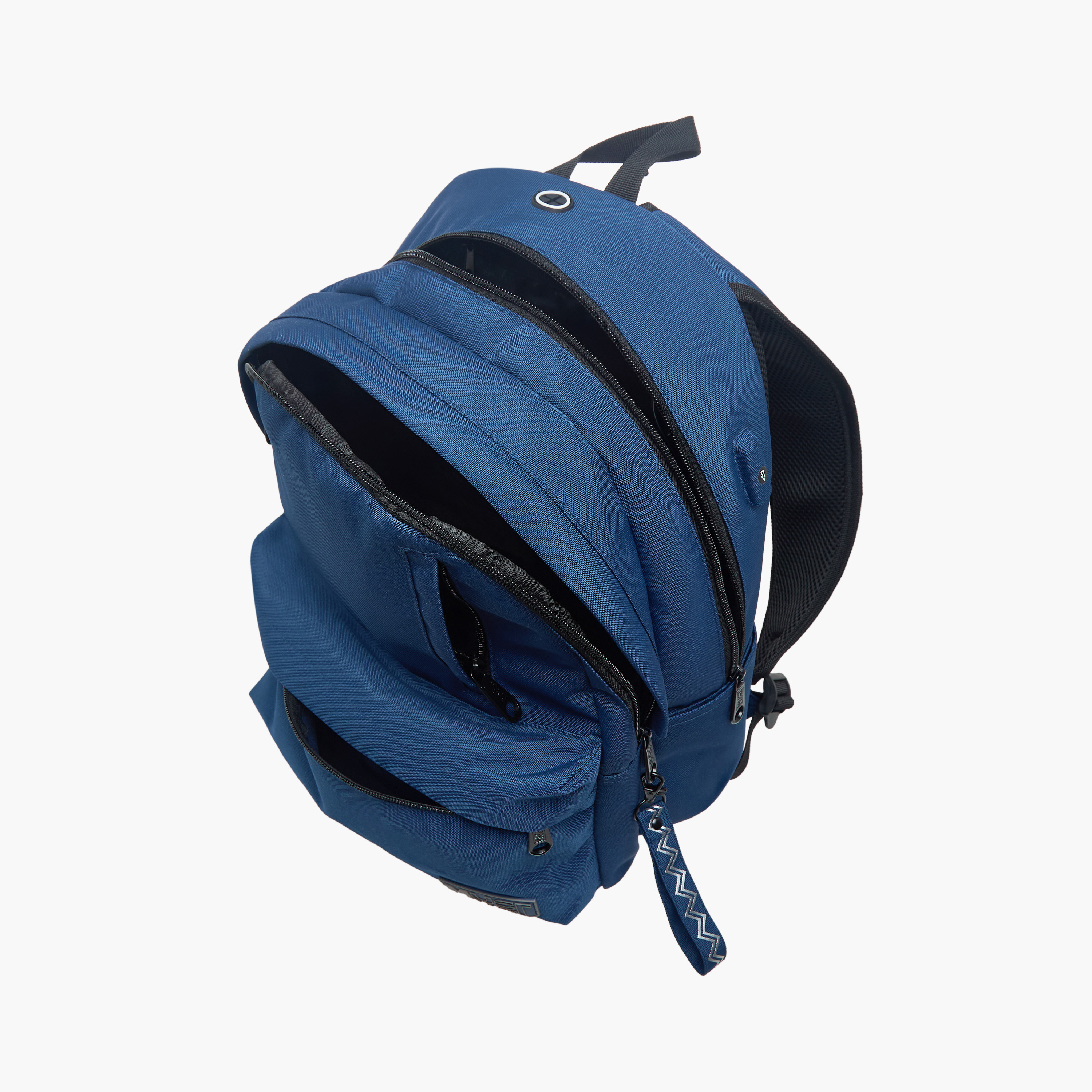 MUST Textured Backpack with Adjustable Shoulder Straps and Zip Closure - 32x19x42 cms-promo_LS20_OMN-image-11