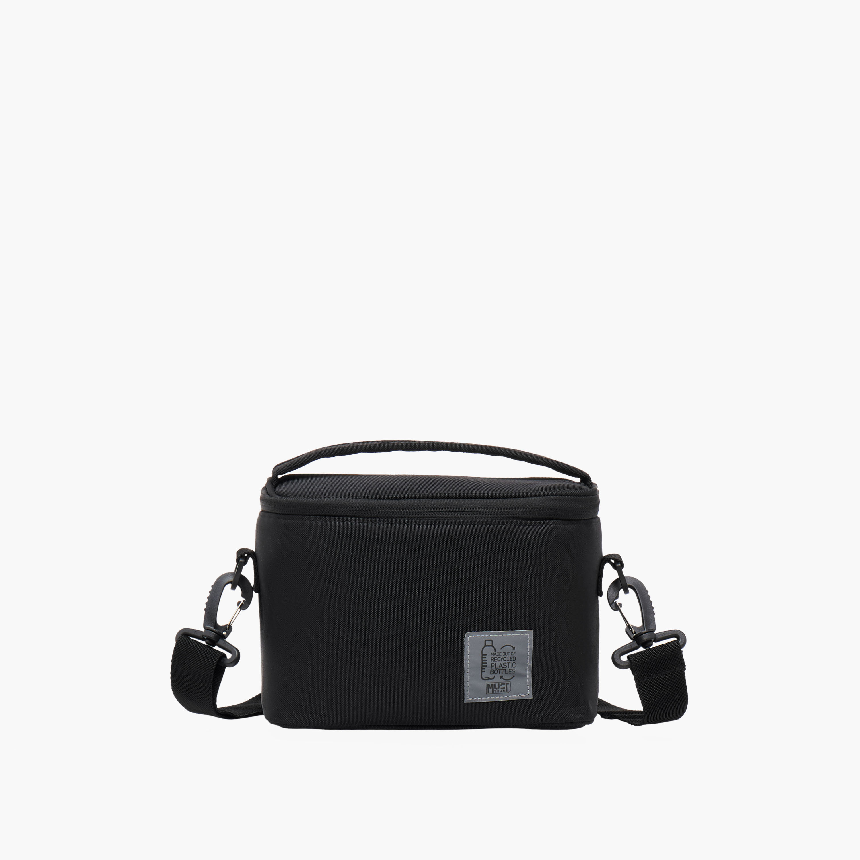 MUST Solid Lunch Bag with Zip Closure and Detachable Strap-school-lunchessentials-lunchbags-image-1