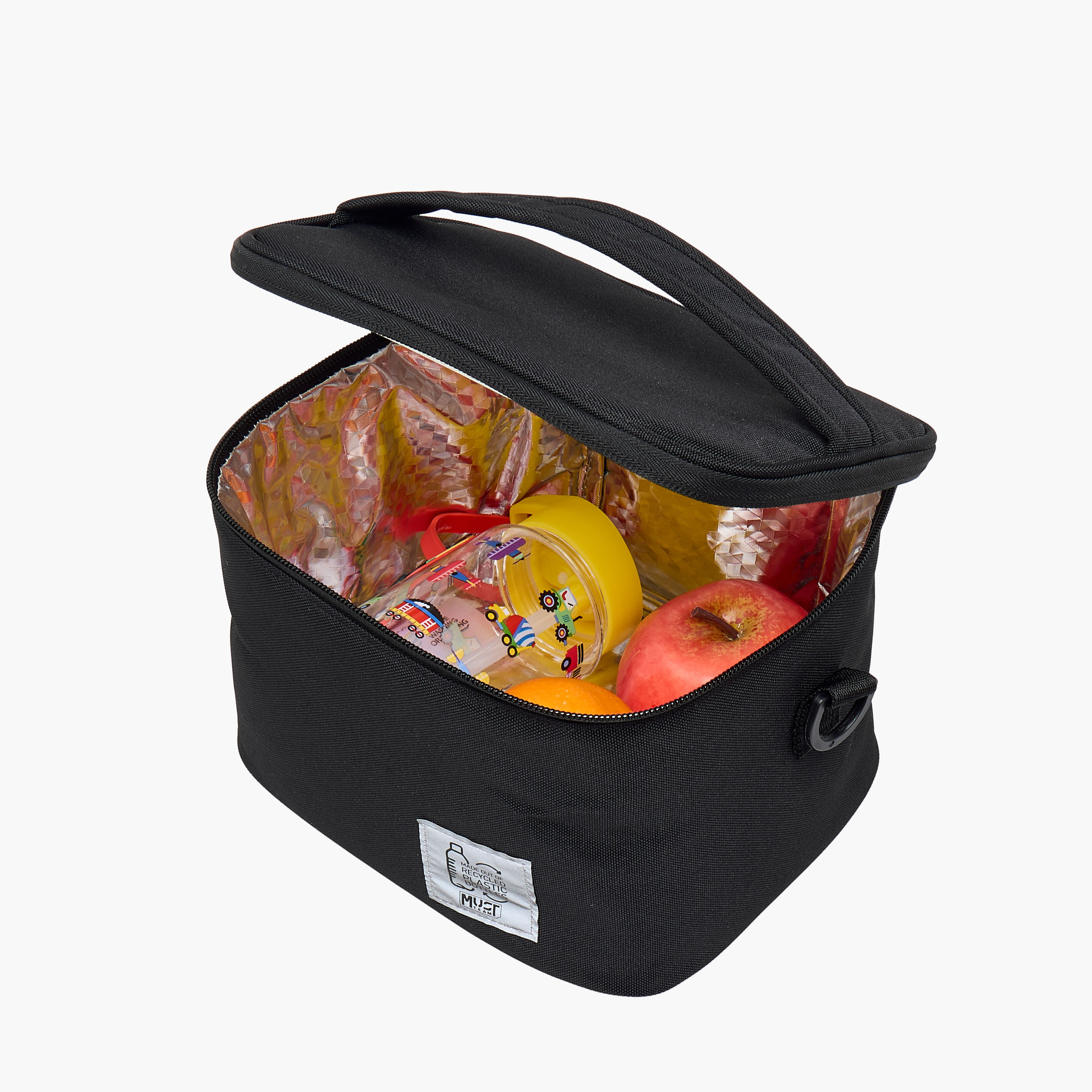 MUST Solid Lunch Bag with Zip Closure and Detachable Strap-school-lunchessentials-lunchbags-image-6