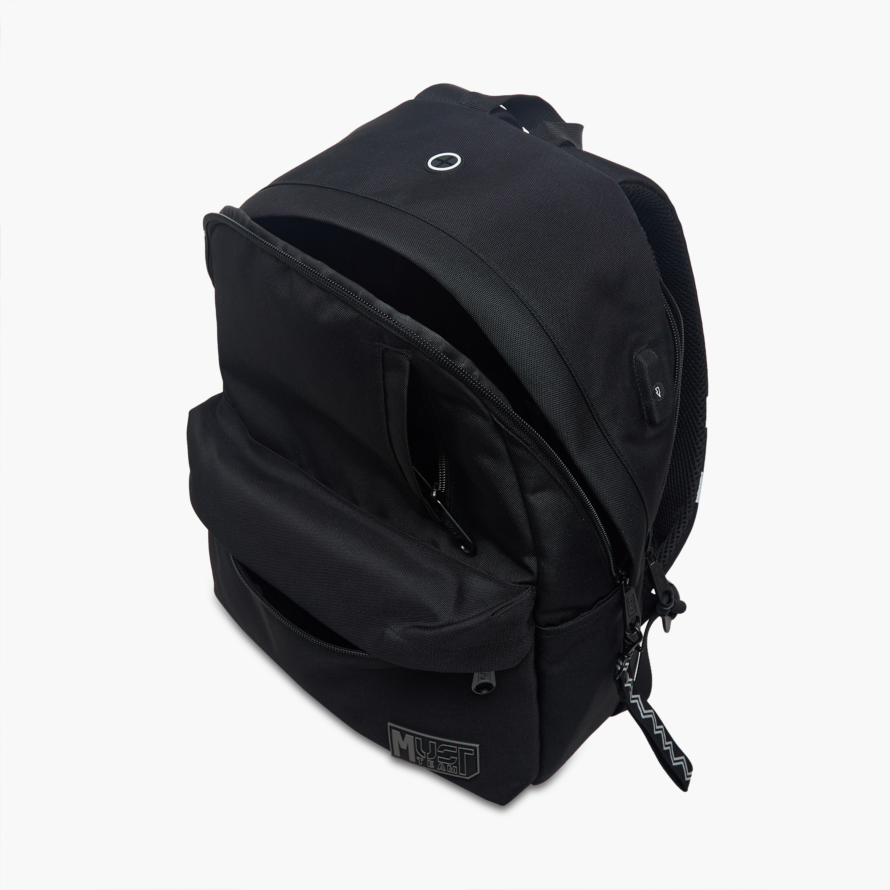 MustTeam Textured Backpack with Zip Closure and Adjustable Strap - 32x17x42 cms-school-bagsandbackpacks-backpacks-image-14