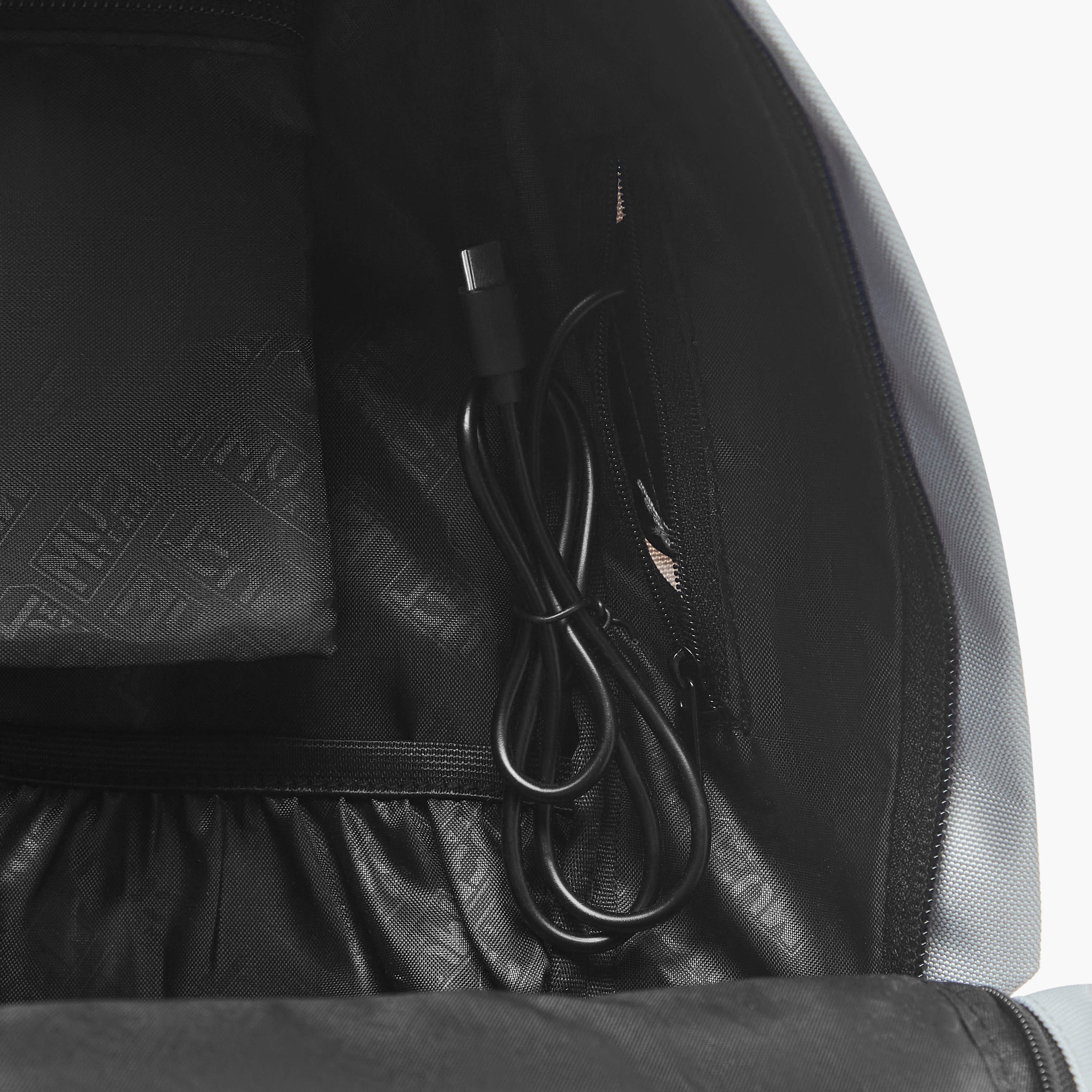 MUST Logo Applique Backpack with Adjustable Straps and Zip Closure - 32x17x42 cms-promo_LS20_OMN-image-11