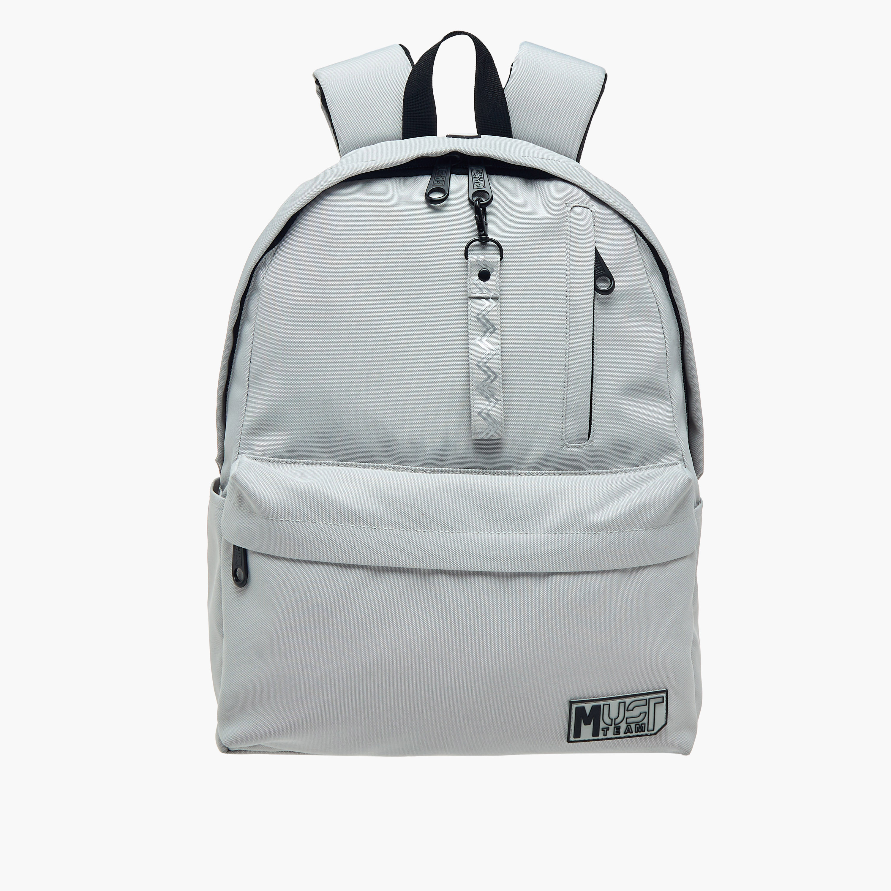 MUST Solid Backpack with Adjustable Straps and Zip Closure - 32x17x42 cms-school-bagsandbackpacks-backpacks-image-1