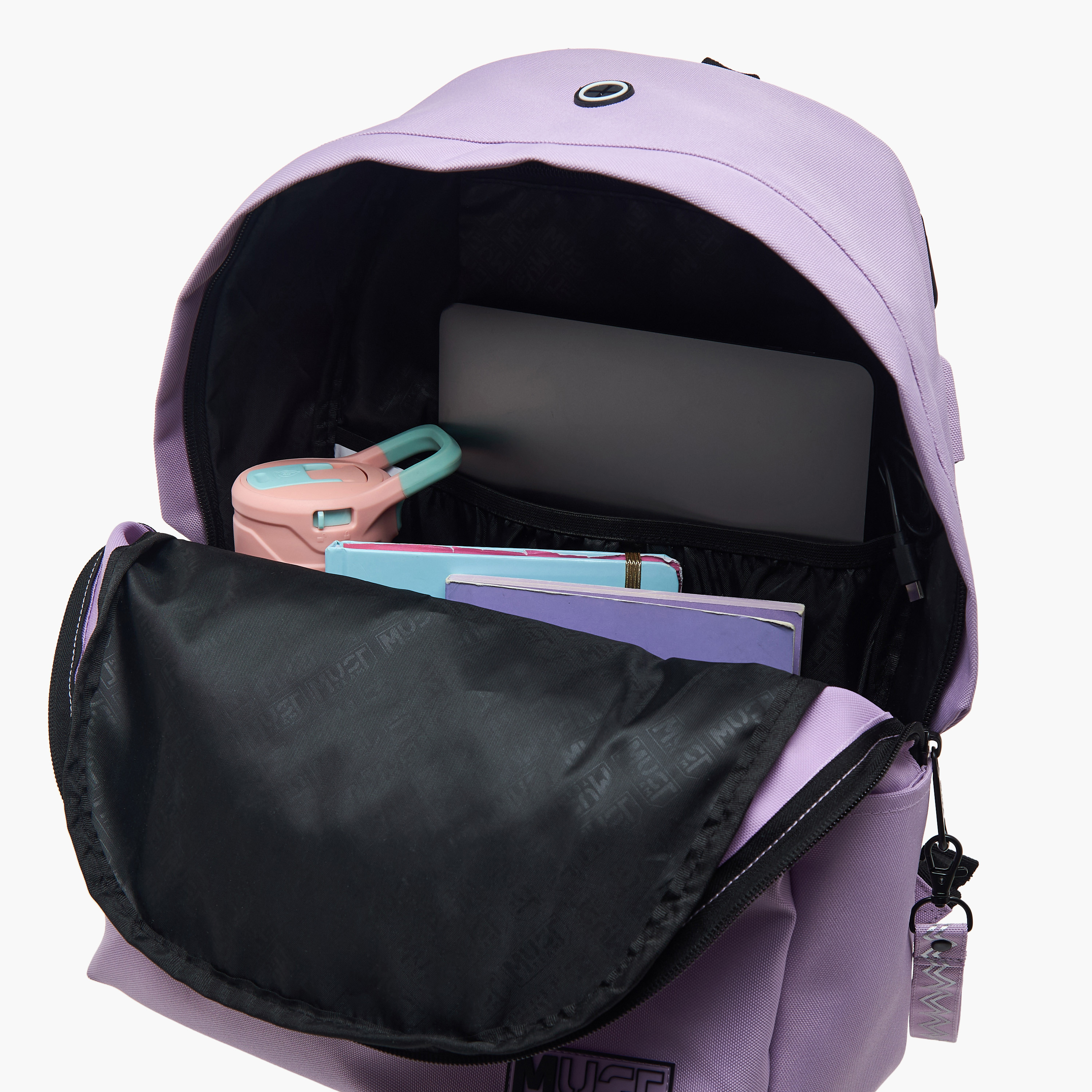 MUST Solid Backpack with Adjustable Straps and Zip Closure - 32x17x42 cms-school-bagsandbackpacks-backpacks-image-10