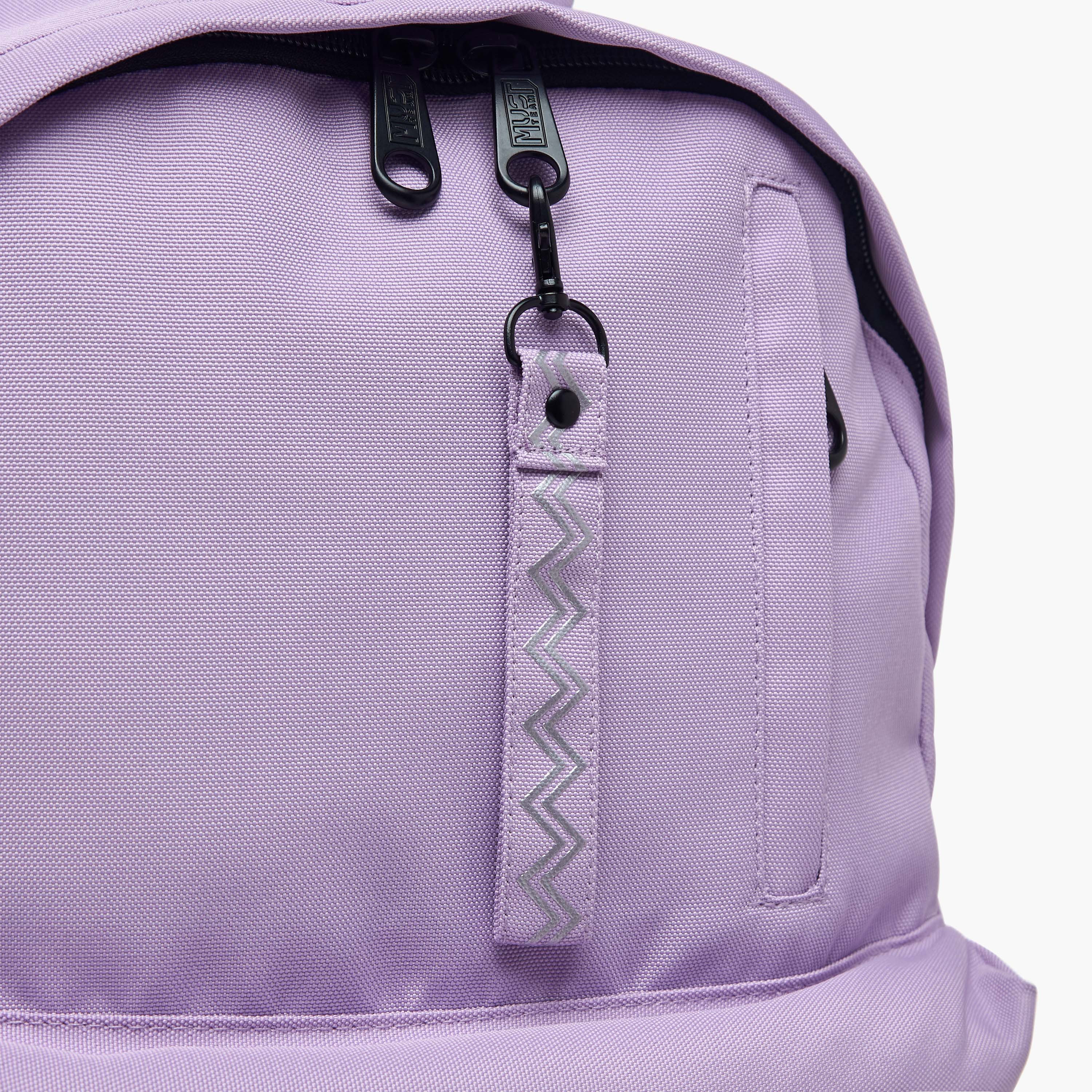 MUST Solid Backpack with Adjustable Straps and Zip Closure - 32x17x42 cms-school-bagsandbackpacks-backpacks-image-6