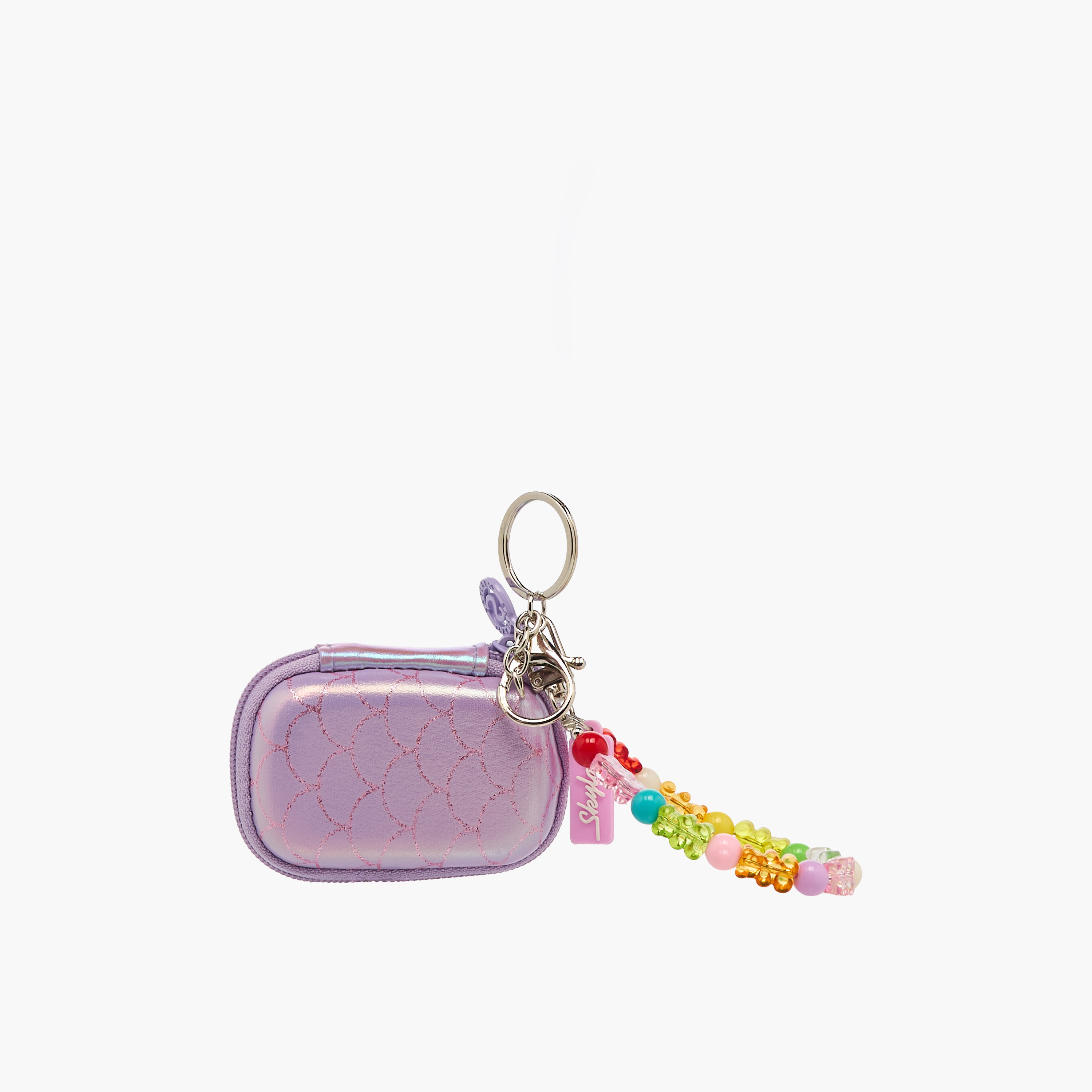 Mermaid Print Pouch with Keychain-school-stationery-pencilcases-image-1