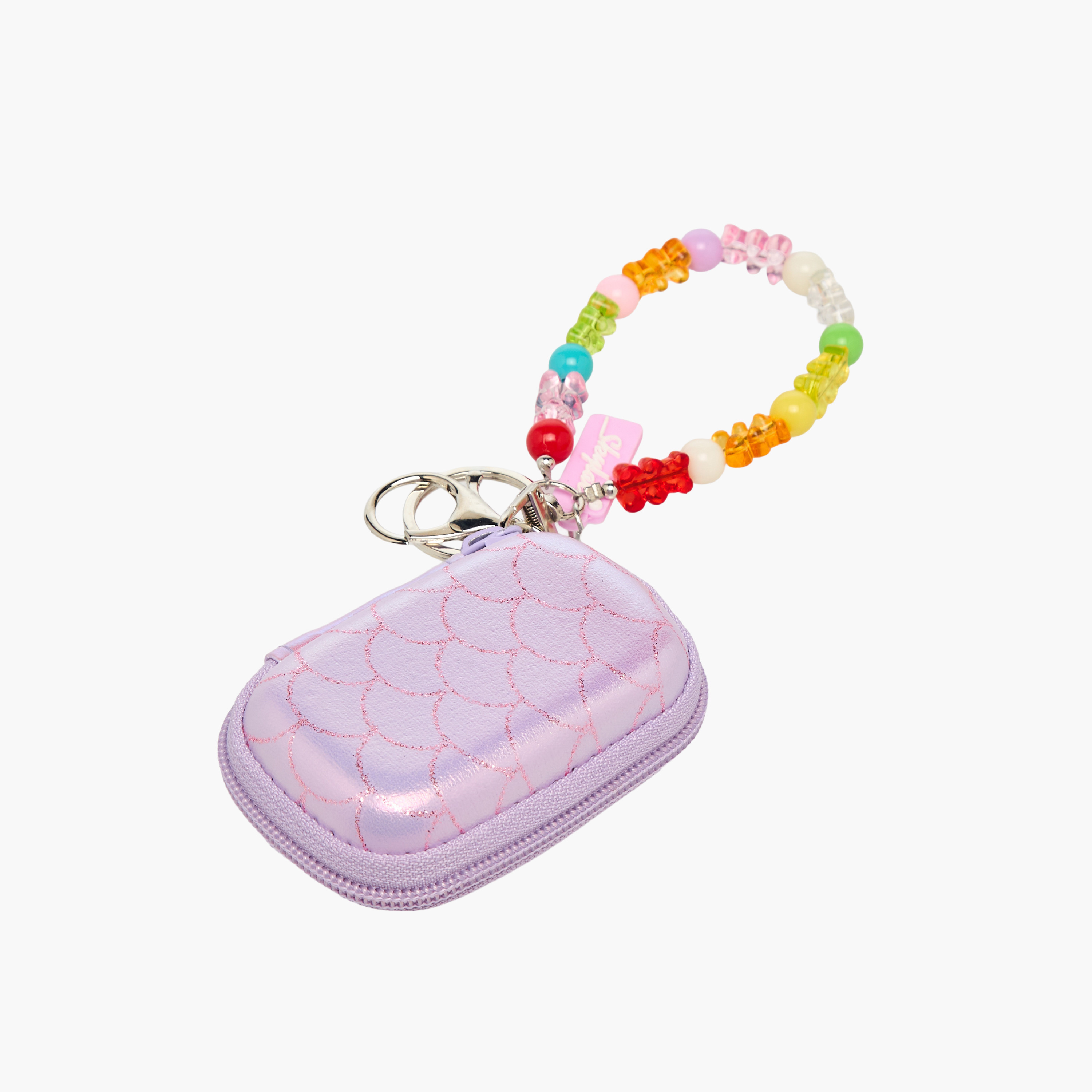 Mermaid Print Pouch with Keychain-school-stationery-pencilcases-image-2