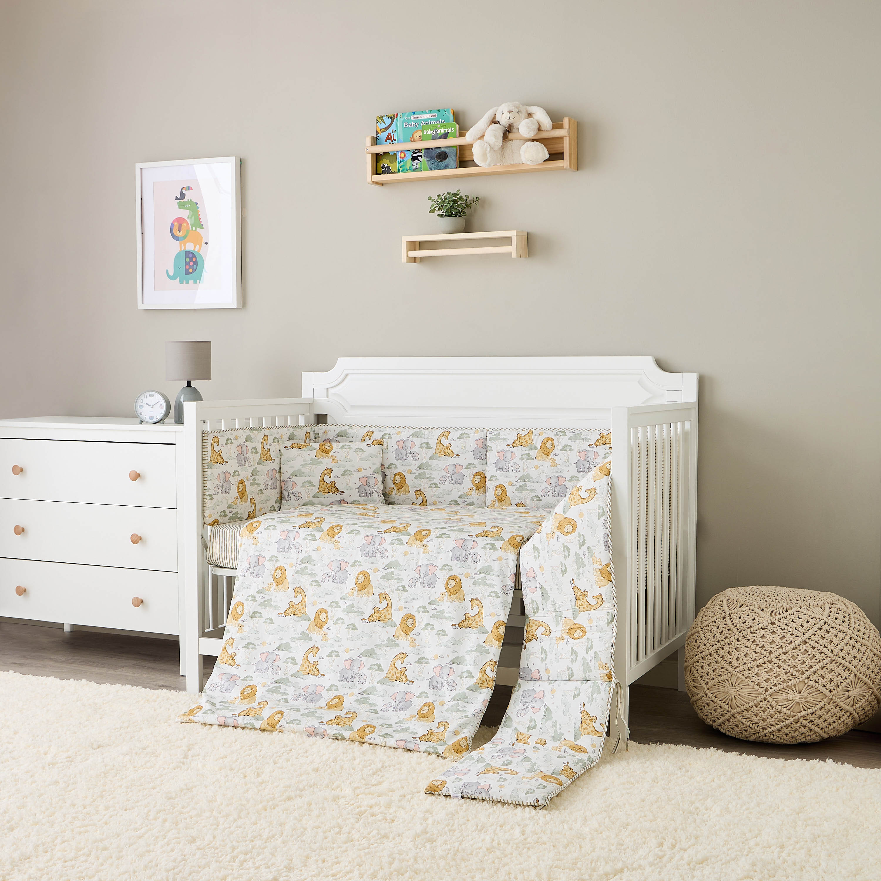 Juniors 4-Piece Printed Bedding Set - 90x130 cm-baby-nursery-babybedding-image-1