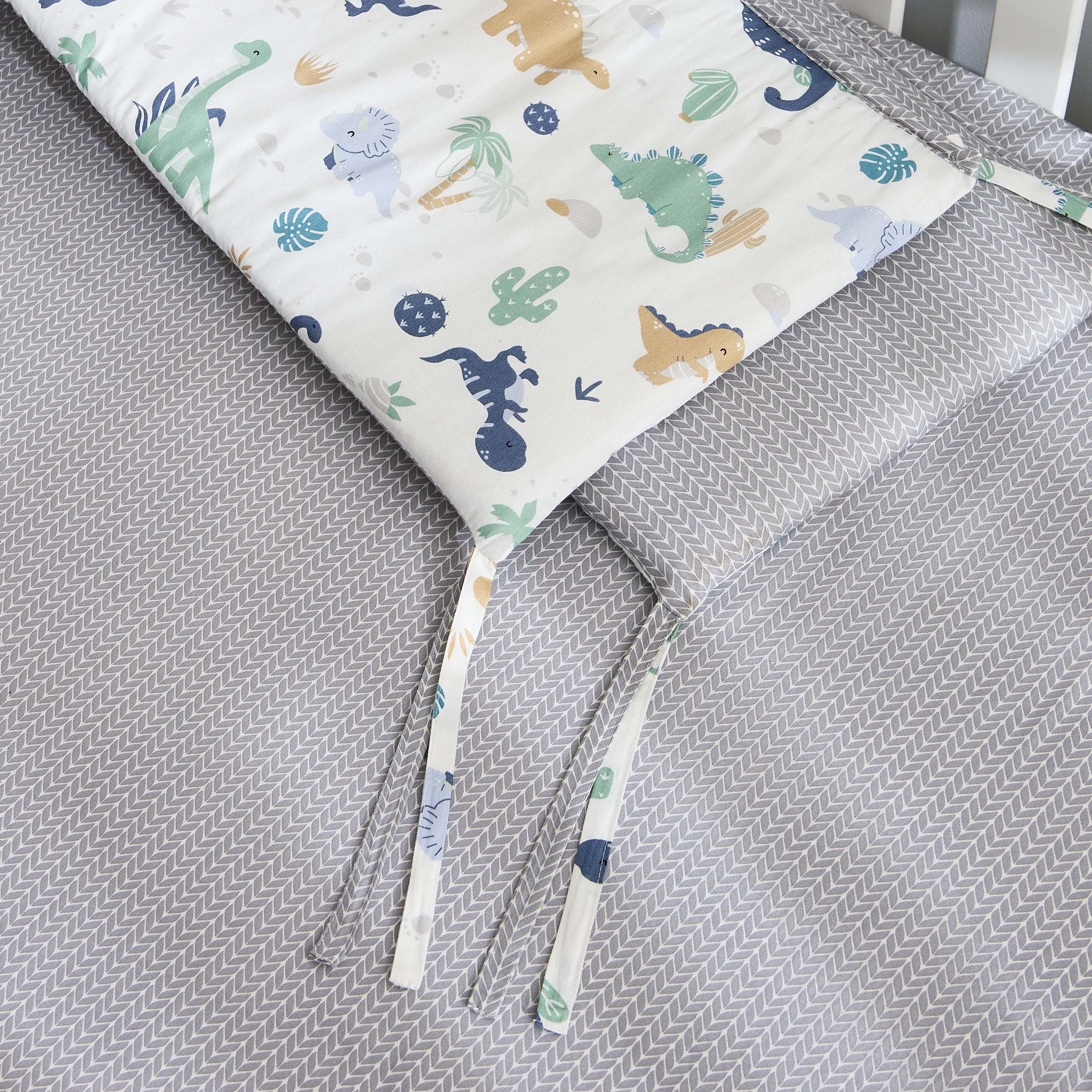 Juniors 4-Piece Dinosaur Print Bedding Set - 90x130 cm-baby-nursery-babybedding-image-13