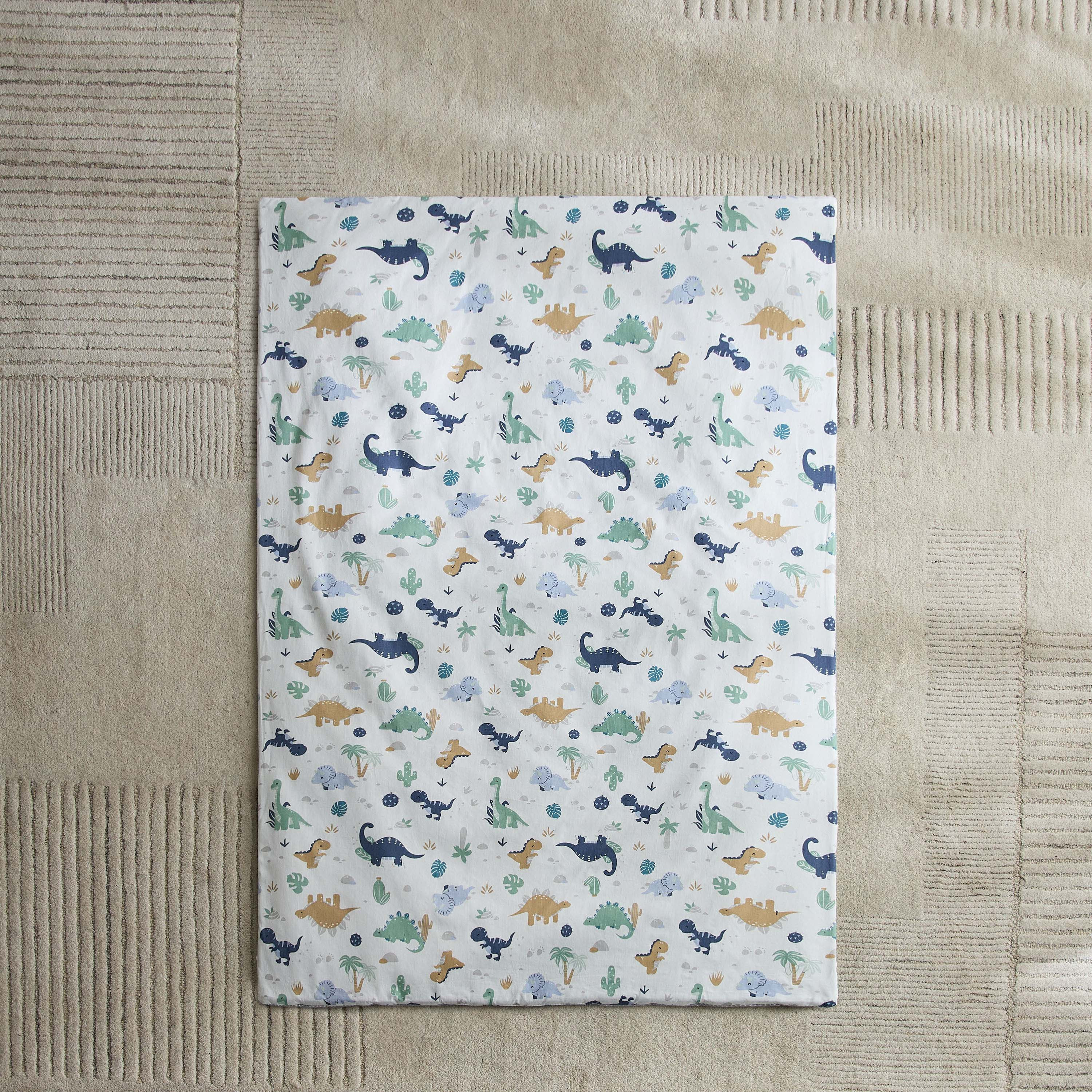 طقم مفروشات بطبعات ديناصورات من جونيورز - 4 قطع - 90×130 سم-baby-nursery-babybedding-image-3