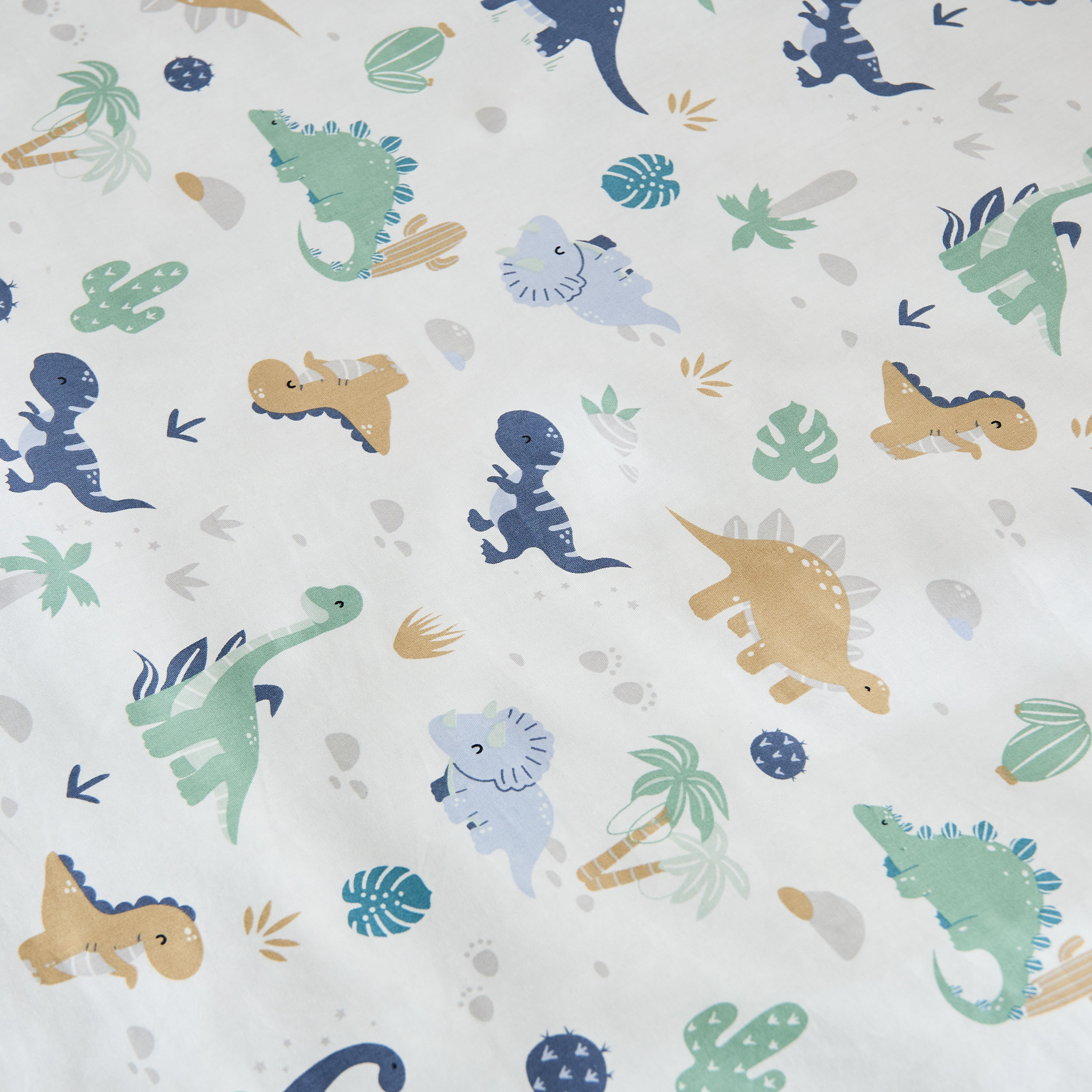 طقم مفروشات بطبعات ديناصورات من جونيورز - 4 قطع - 90×130 سم-baby-nursery-babybedding-image-8