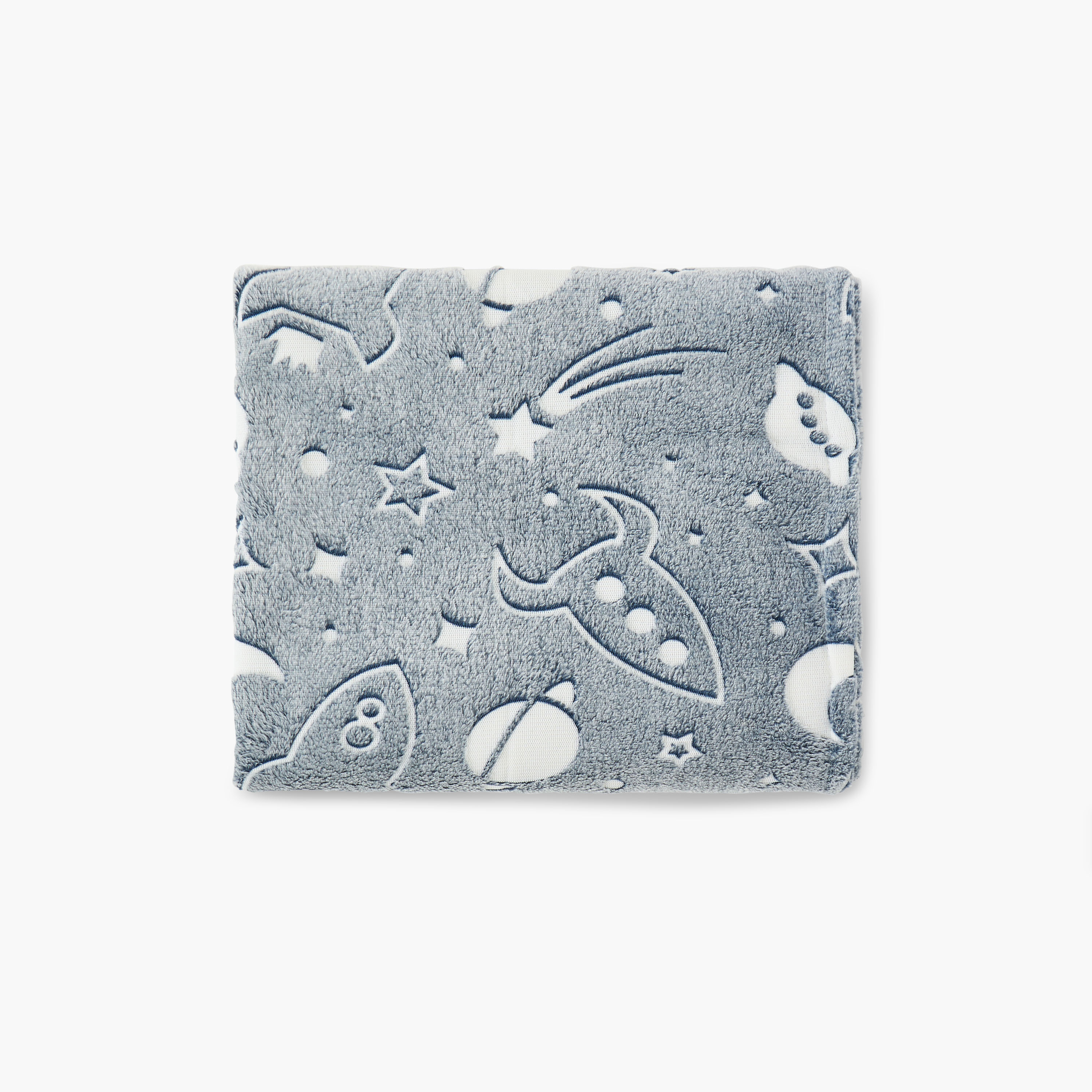 بطانية راشيل تتوهج في الظلام بطبعات فضاء من جونيورز - 100x150 سم-baby-nursery-blanketsandswaddles-blanketsandquilts-image-3