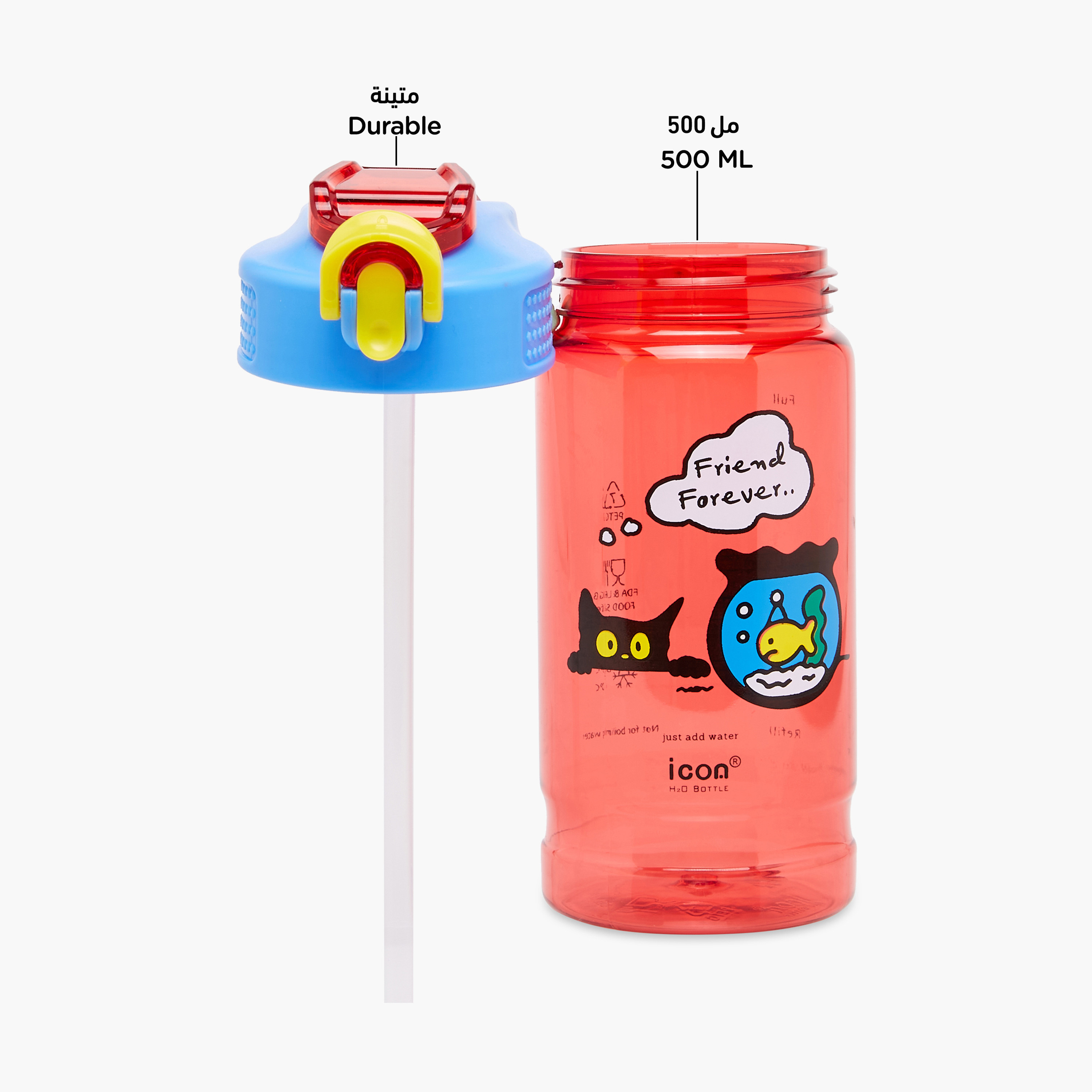 icon Cat Plastic Water Bottle with BPA-Free – 500 ml-promo_LS20_OMN-image-6