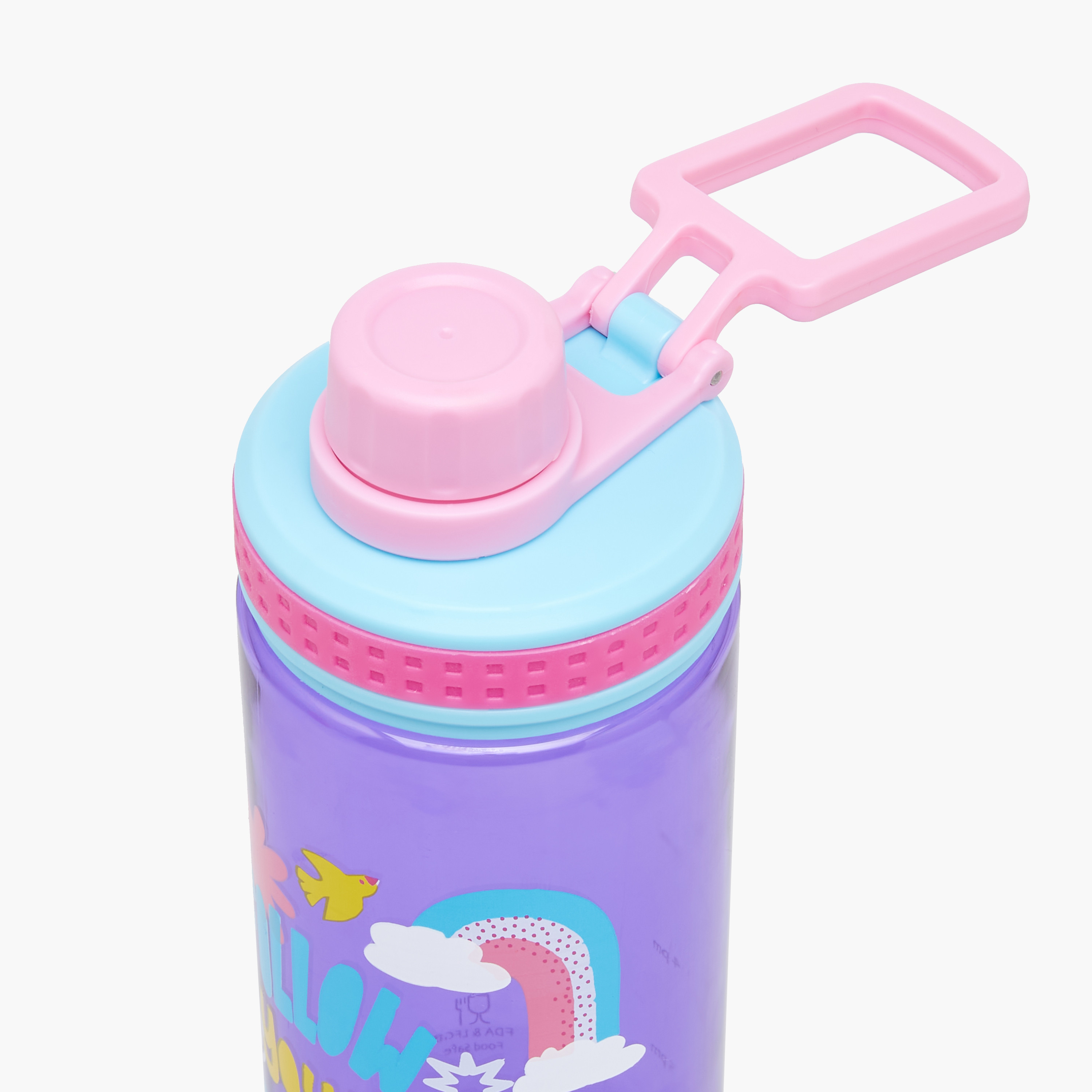 icon Printed Plastic Water Bottle with BPA-Free – 700 ml-school-waterbottles-image-3
