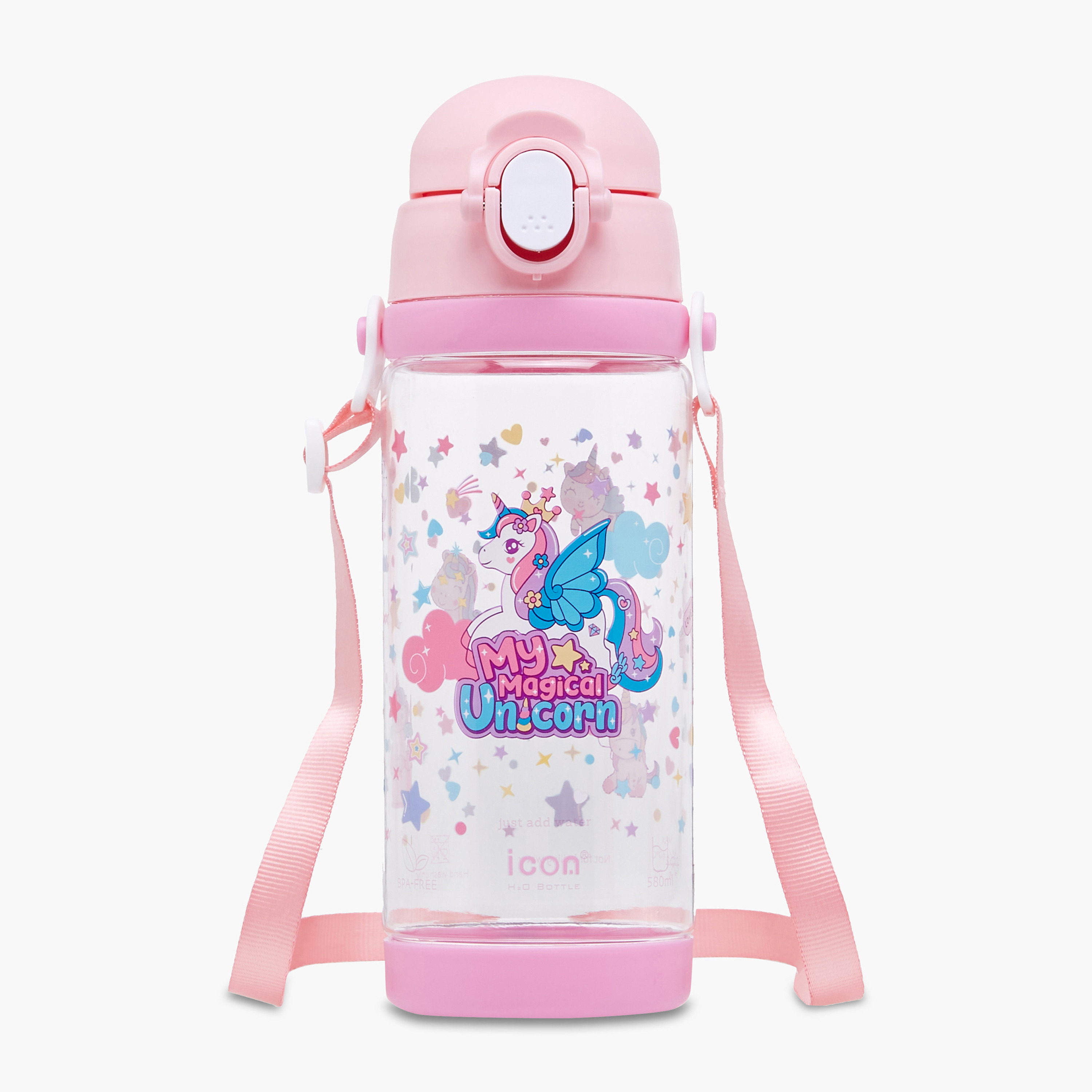 icon Unicorn Plastic Water Bottle with BPA-Free – 580 ml-promo_LS20_OMN-image-1