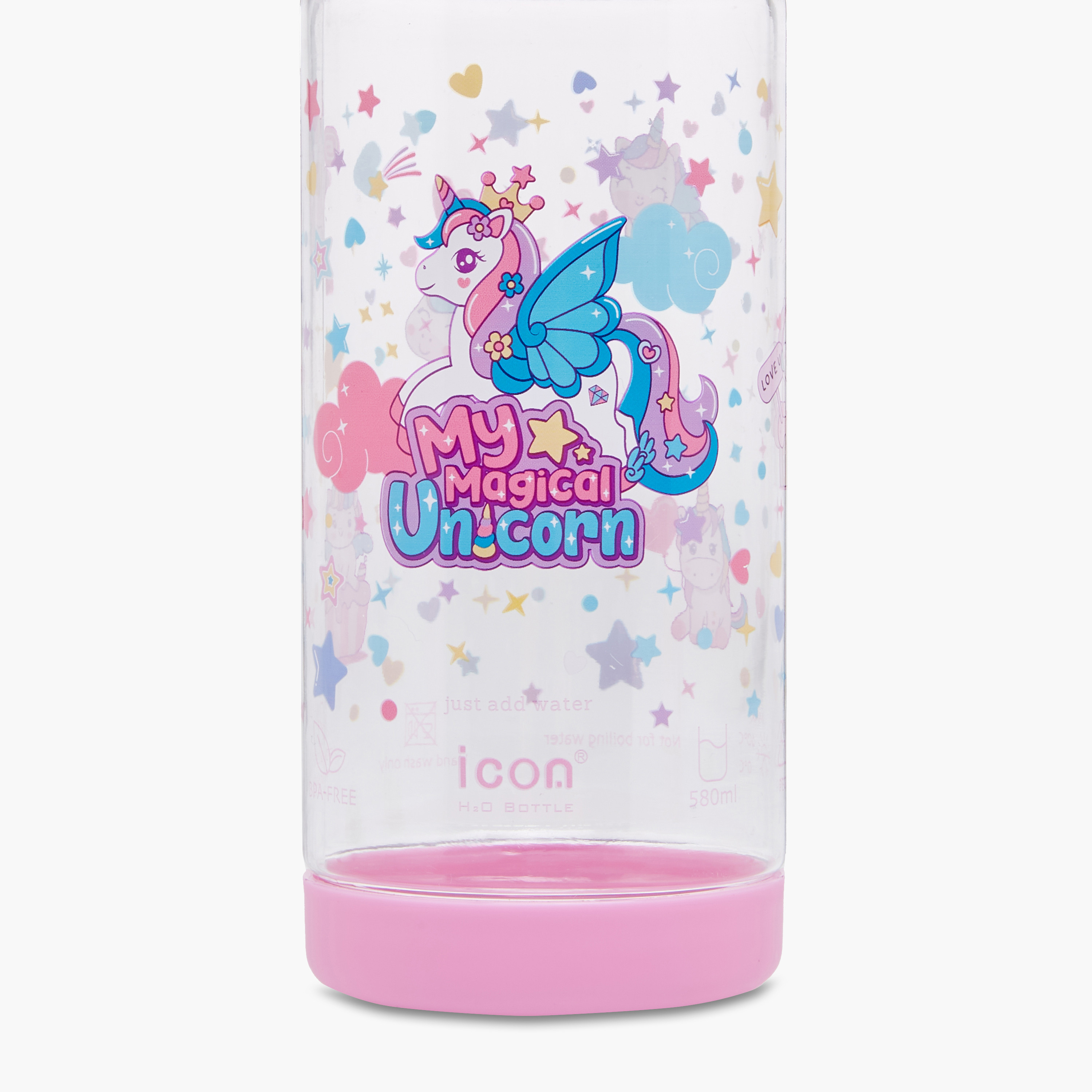 icon Unicorn Plastic Water Bottle with BPA-Free – 580 ml-promo_LS20_OMN-image-7