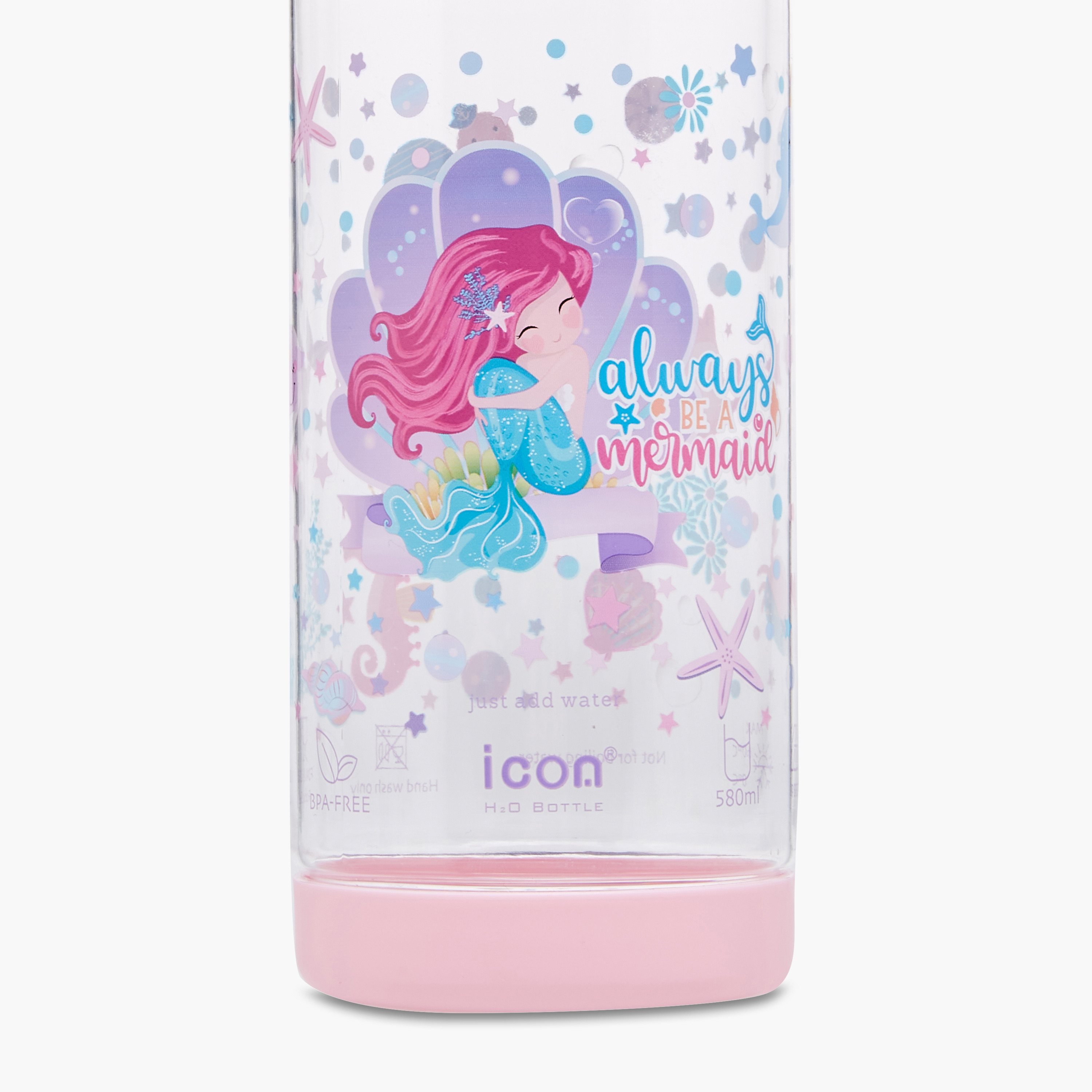 icon Mermaid Plastic Water Bottle with BPA-Free – 580 ml-promo_LS20_OMN-image-7