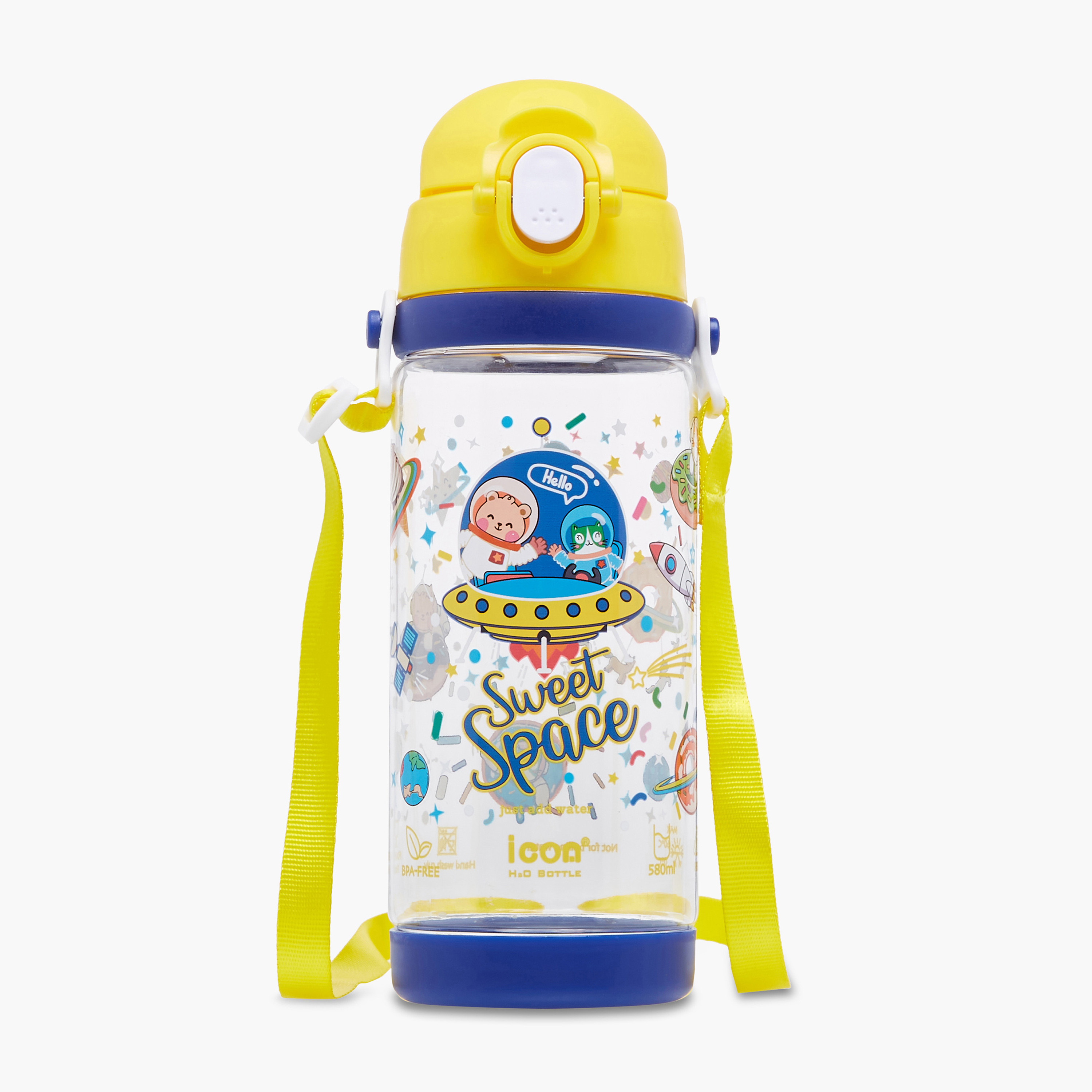 icon Space Plastic Water Bottle with Sipper and BPA-Free – 580 ml-promo_LS20_OMN-image-1