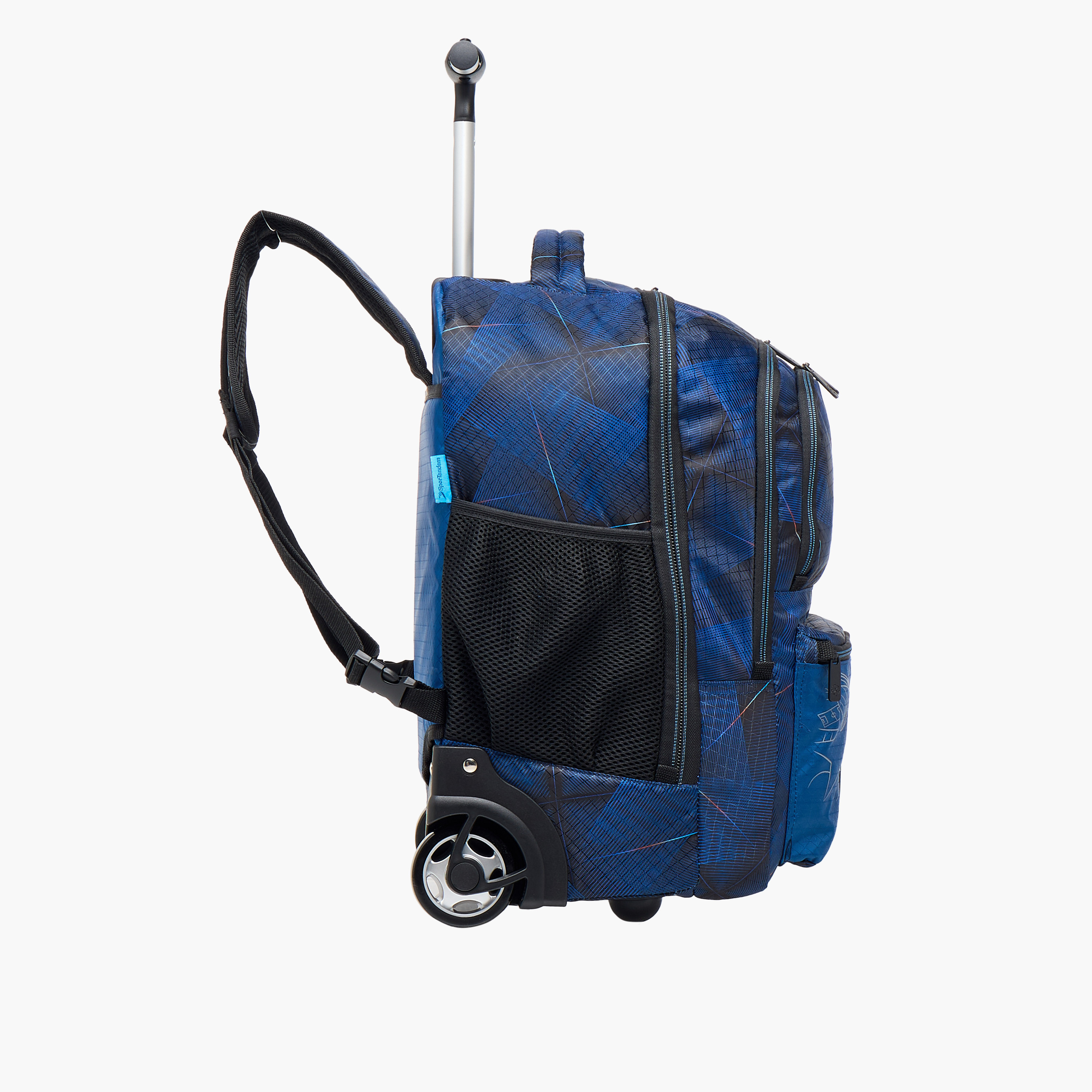 Champions League Football Trolley Bag for Boys 8-13 Years with Retractable Handle -school-bagsandbackpacks-trolleybags-image-4