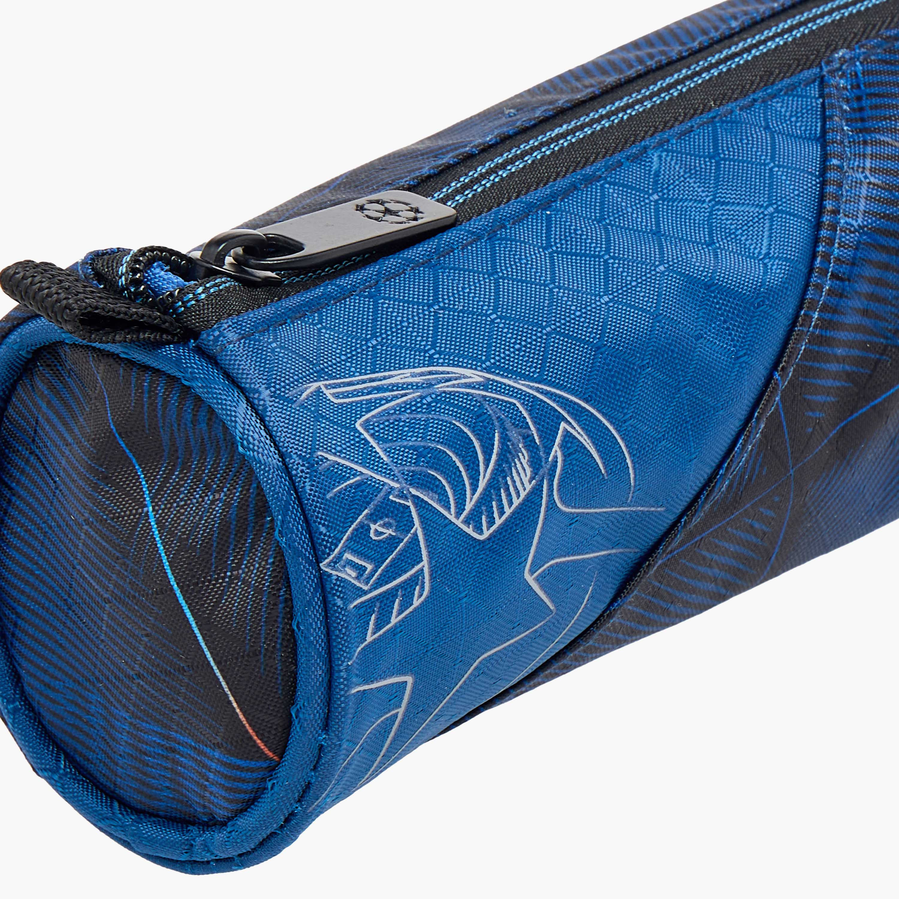Champions League Printed Pencil Pouch with Zip Closure-school-stationery-pencilcases-image-4