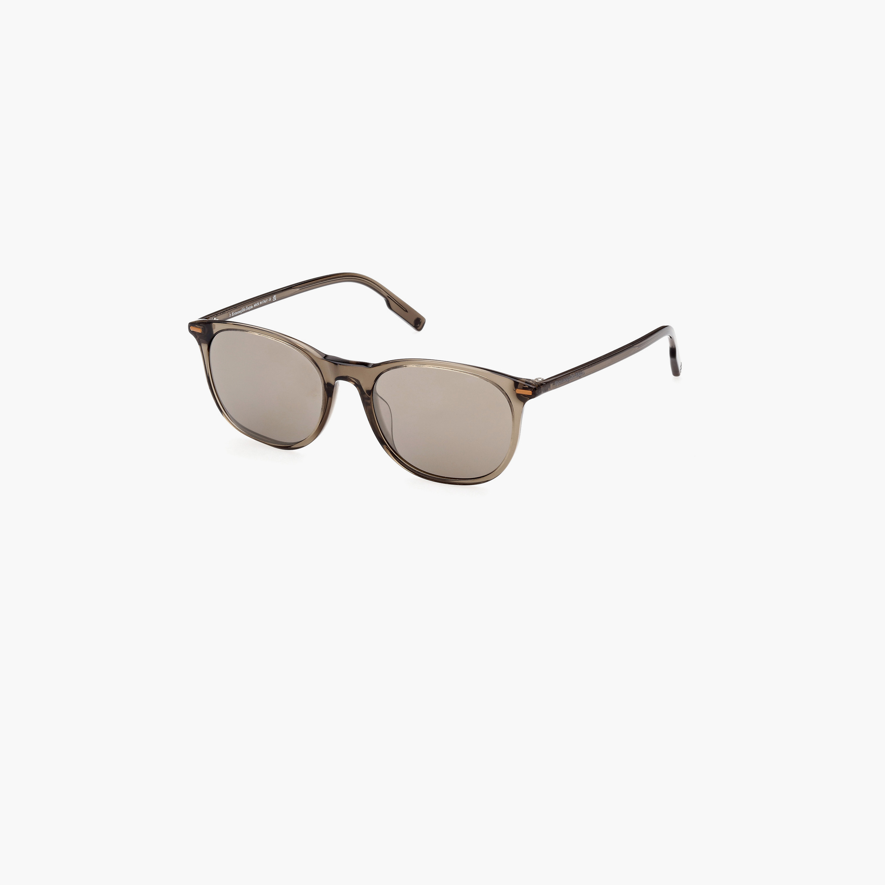 زينغا- نظارة شمسية دائرية لون بني عاكسة 53 مم EZ020351G53-men-sunglasses-image-1