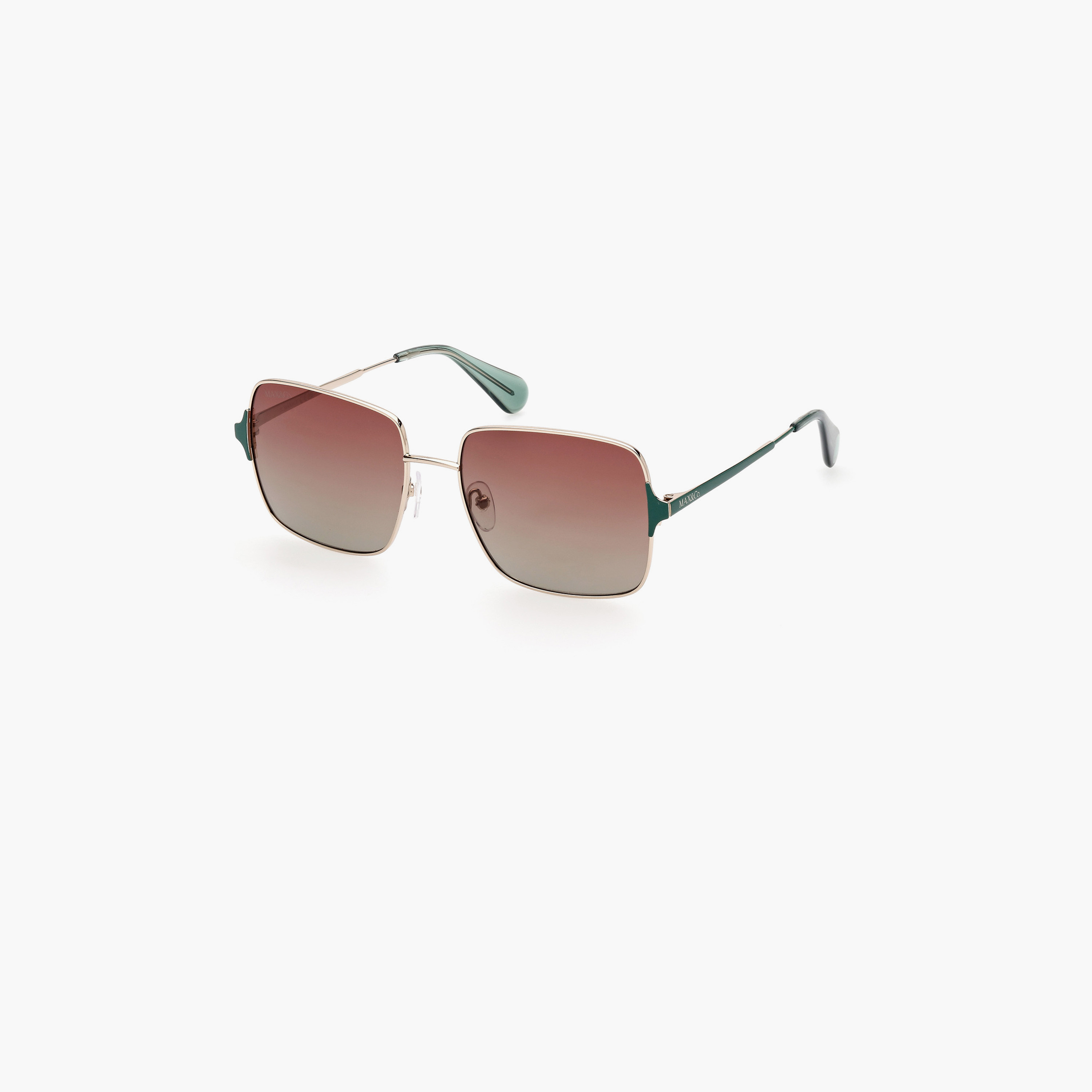 Max&Co. 56 MM Gradient Bordeaux Square Sunglasses MO007232P56-women-sunglasses-image-1