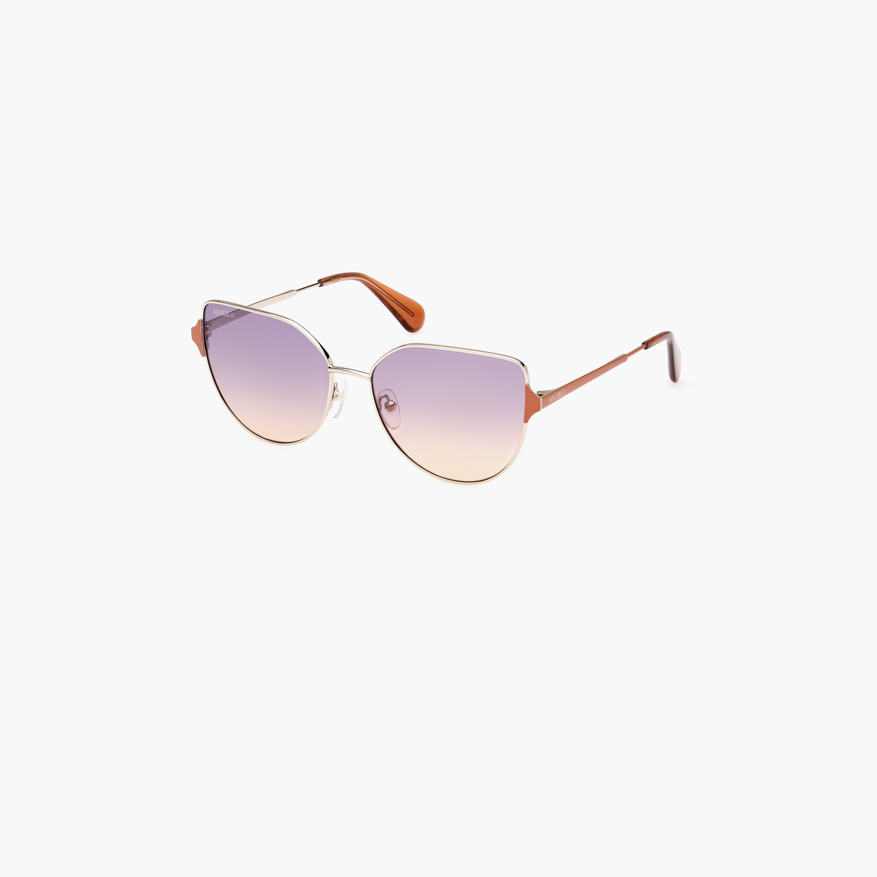 Max&Co. 57 MM Gradient Mirror Violet Cat-Eye Sunglasses MO008232Z57-women-sunglasses-image-1