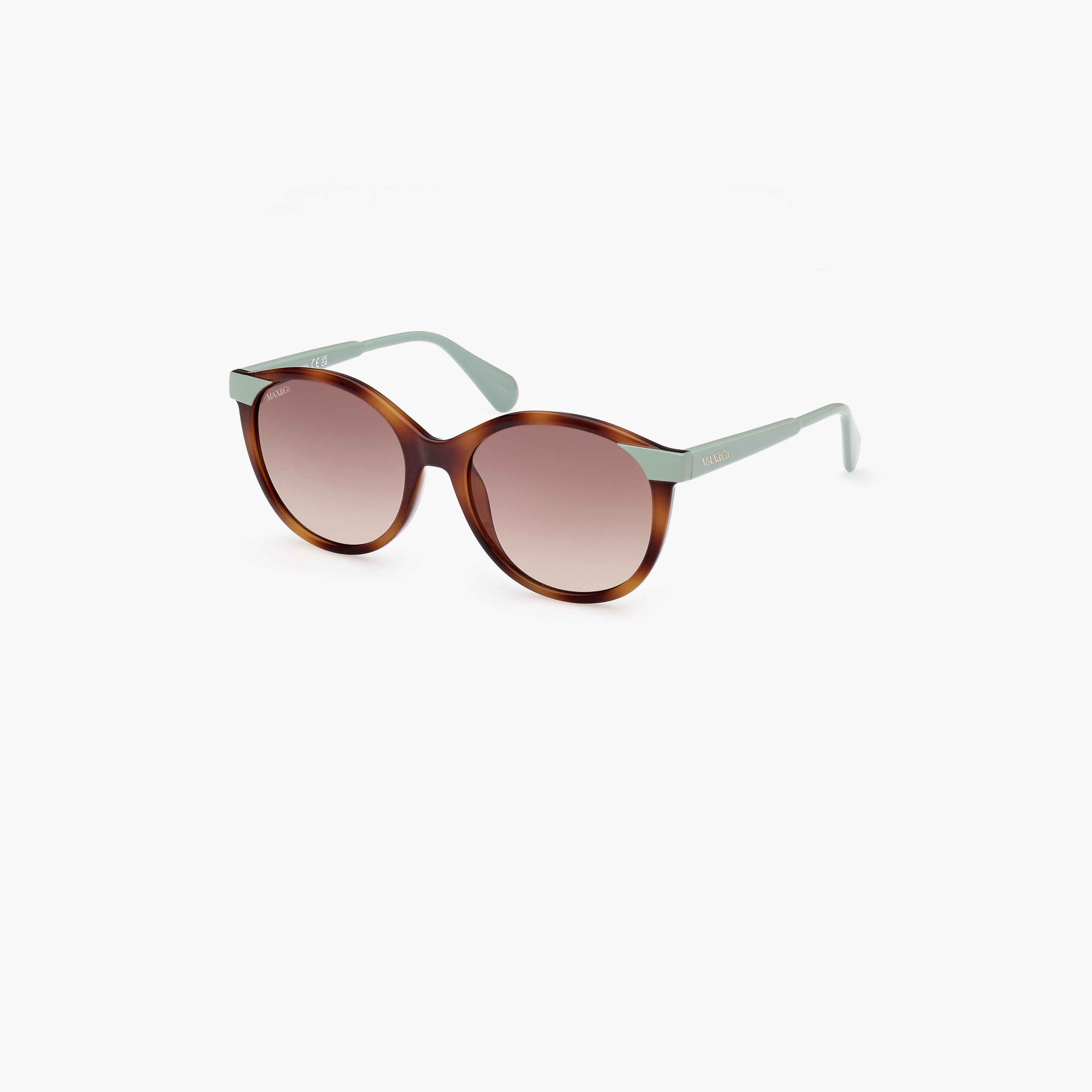 Max&Co. 55 MM Gradient Brown Round Sunglasses MO008456F55-women-sunglasses-image-1