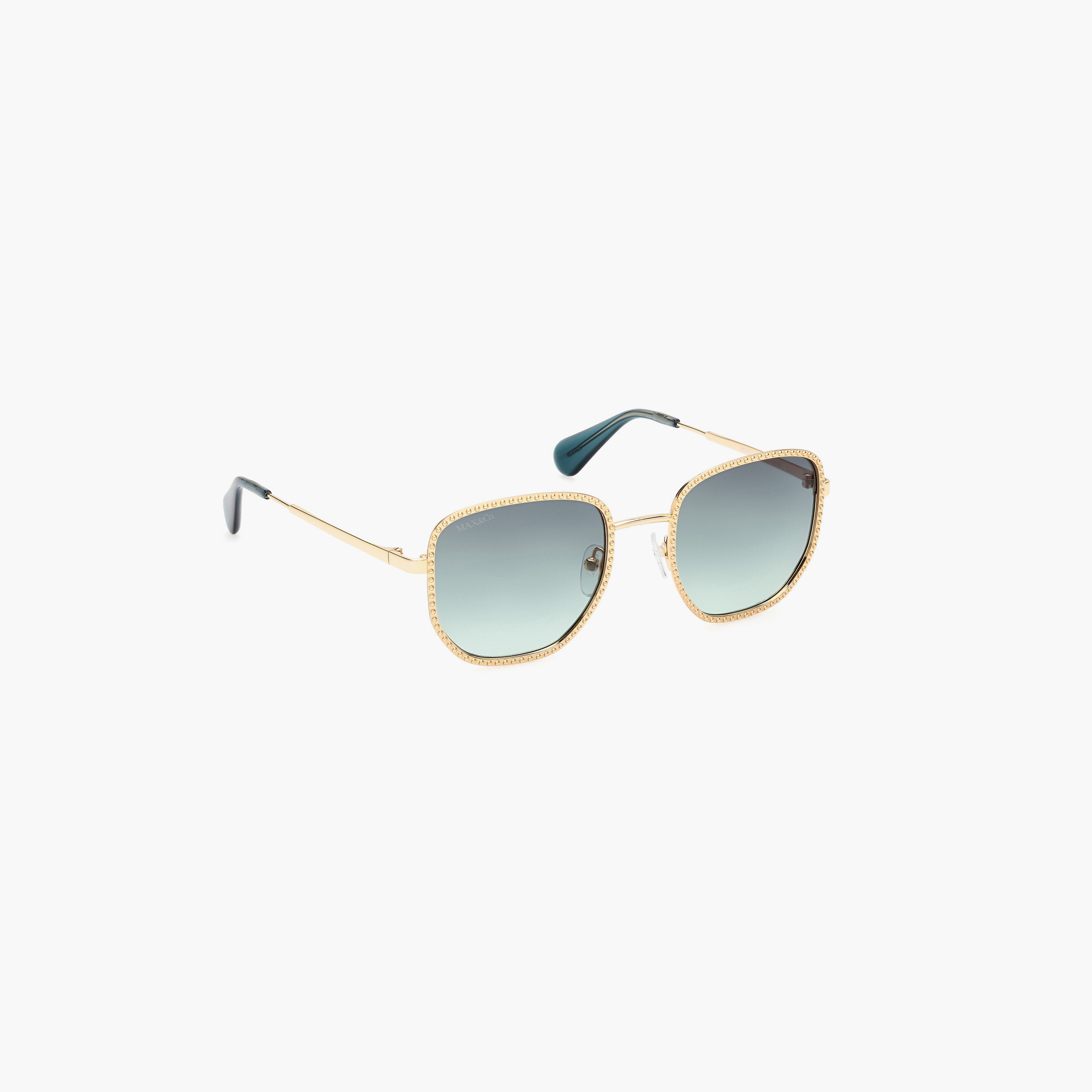 Max&Co. 52 MM Gradient Green Round Sunglasses MO009130P52-women-sunglasses-image-3