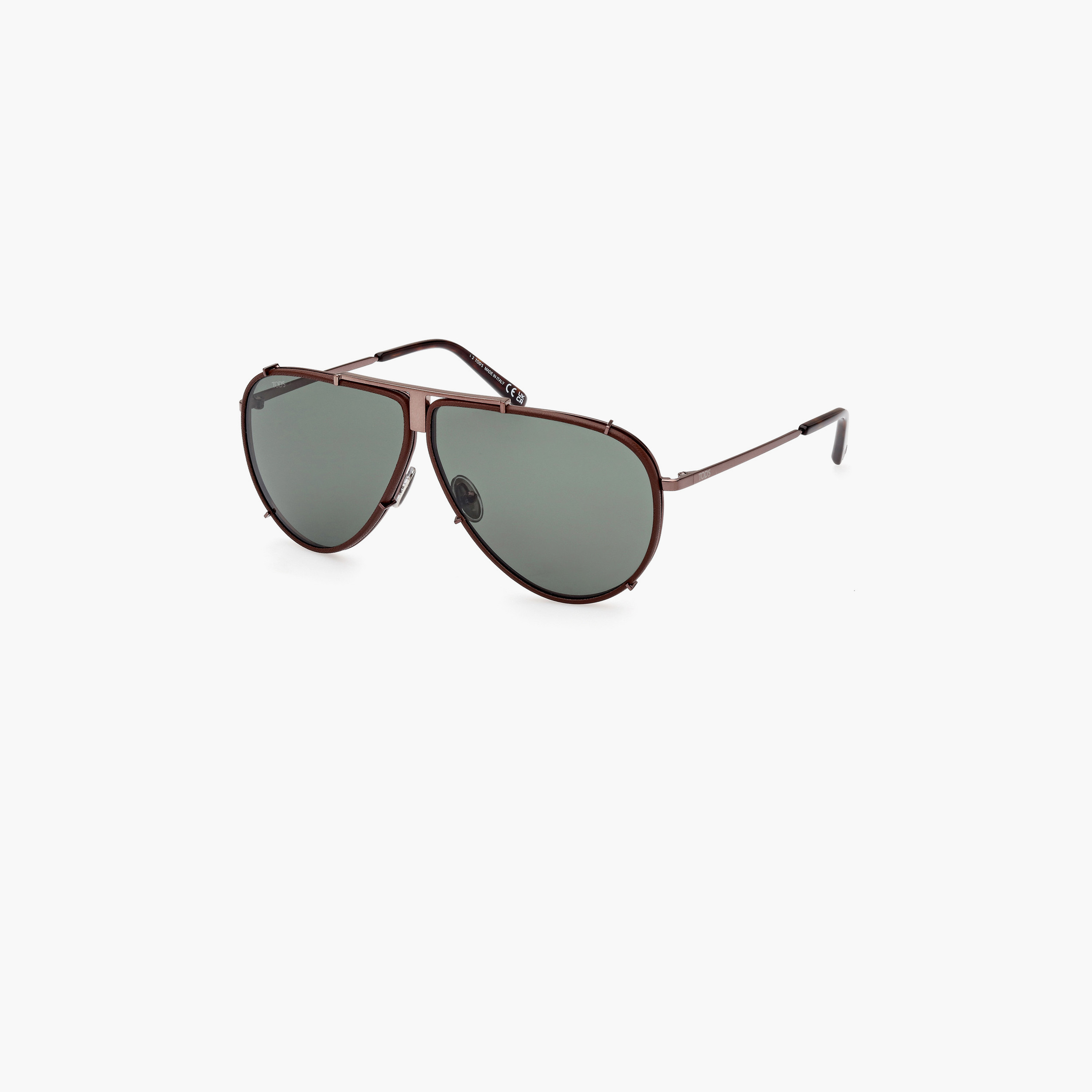 تودس- نظارة شمسية طيار لون أخضر 66 ملم TO034436N66-men-sunglasses-image-1