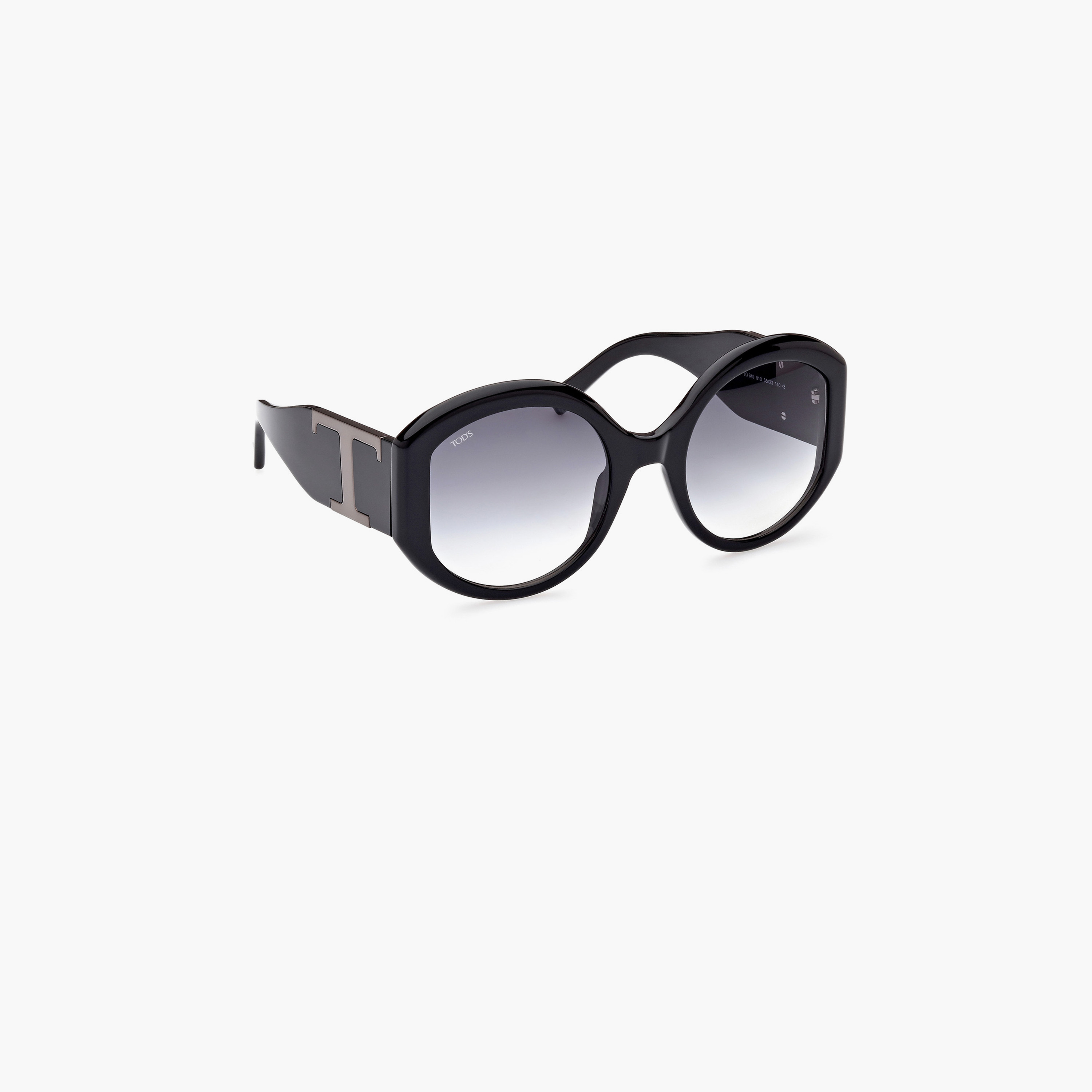 Tod's 55 MM Gradient Smoke Round Sunglasses TO034901B55-women-sunglasses-image-3
