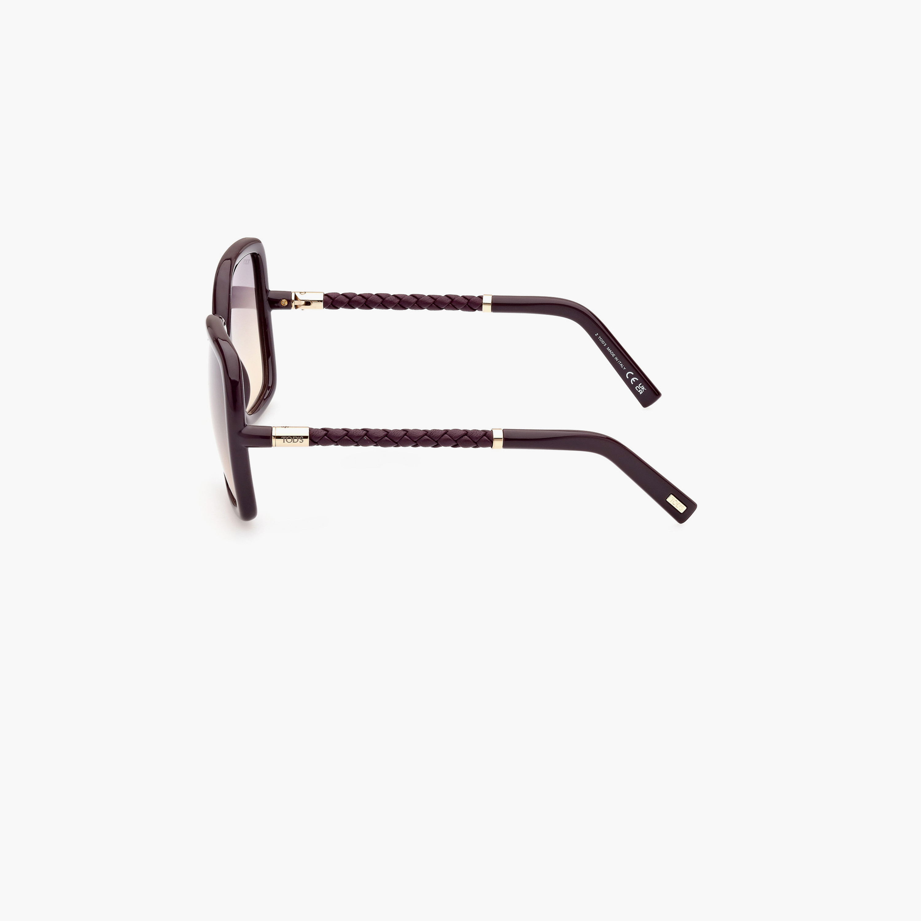 Tod's 59 MM Gradient Mirror Violet Square Sunglasses TO035181Z59-women-sunglasses-image-5